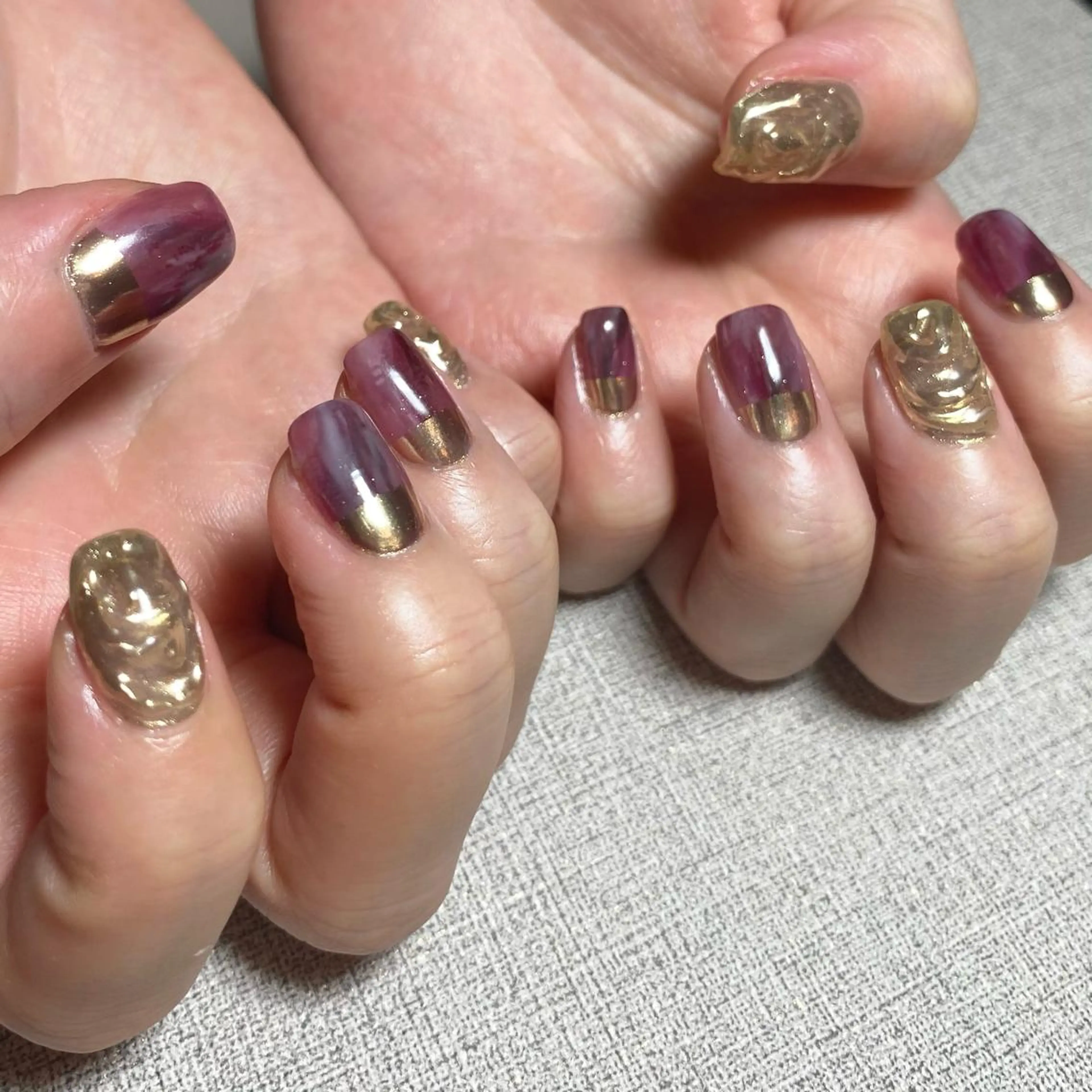 ネイル アートネイル ニュアンスネイル 春ネイル 夏ネイル ハンドネイル 山田 貴子のネイルデザイン