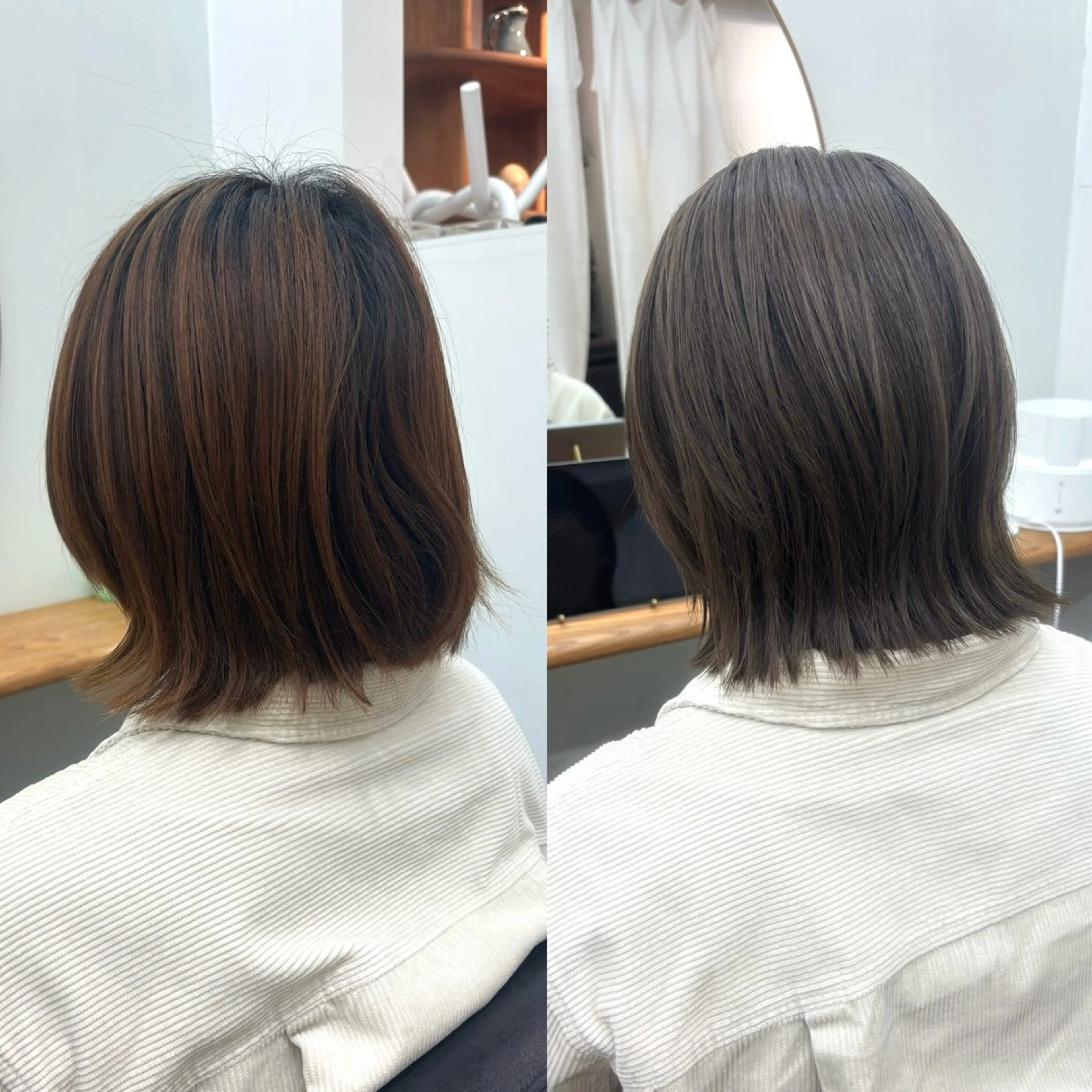 🕊️極上体験🕊️ワンカラー+ Aujua 4stepカスタムトリートメント+マッサージシャンプー付き🍃【髪質改善】の写真