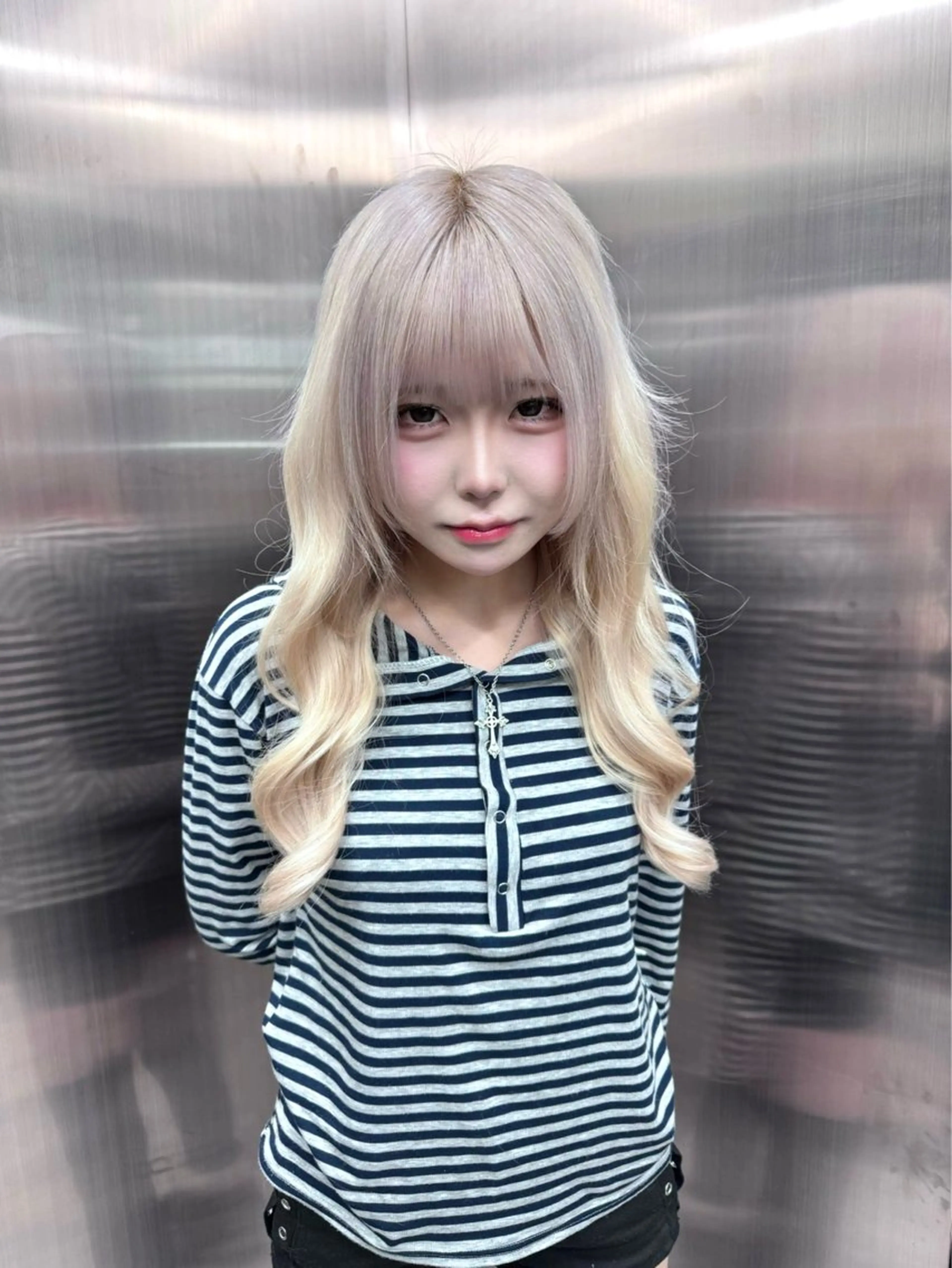 セミロング ヘアカラー ハイトーン/デザイン ⛓️mai🖤のヘアスタイル