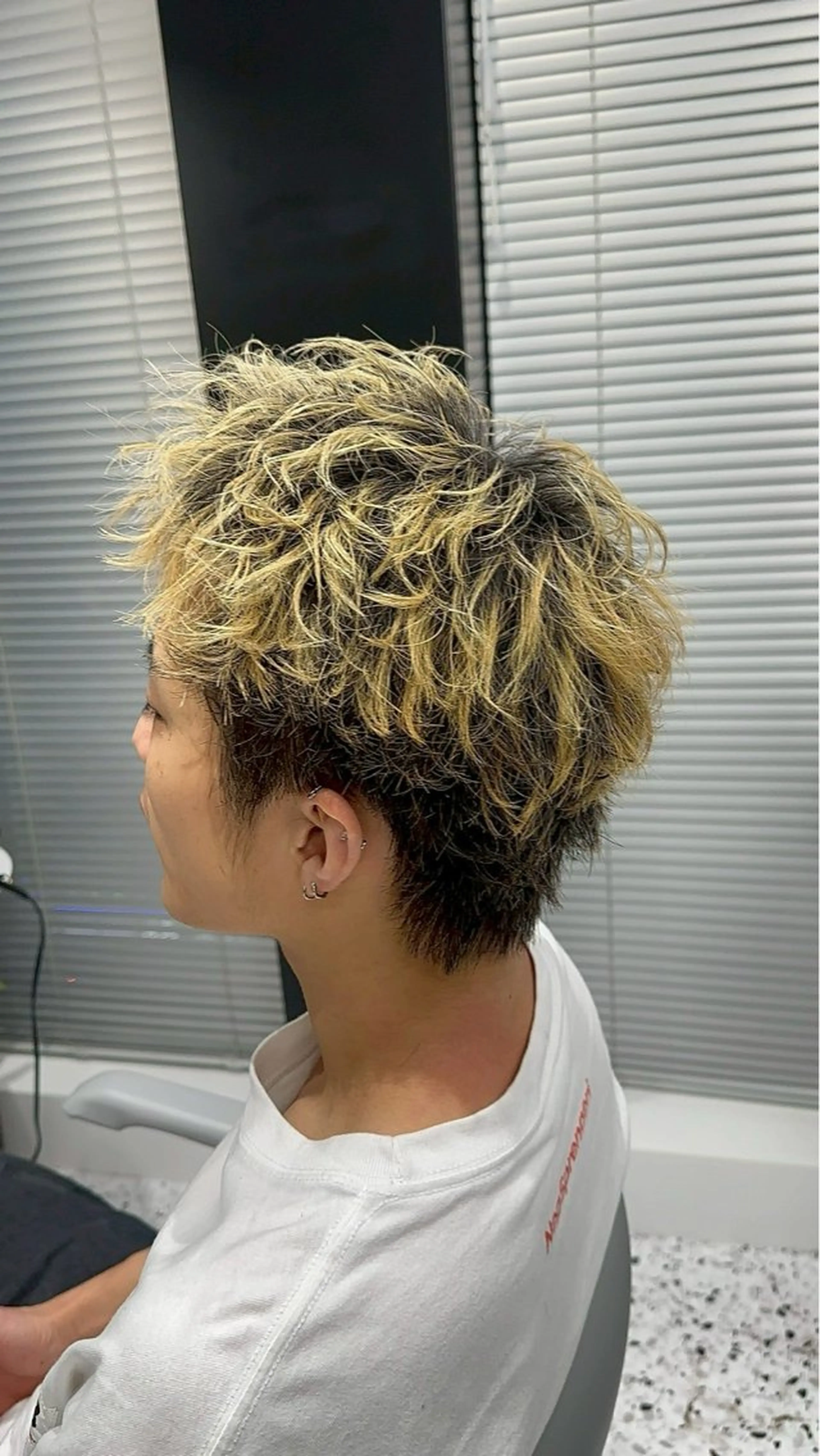 メンズ スパイキーショート メンズ専門/パーマ 特化/栄/北出瑞貴のヘアスタイル