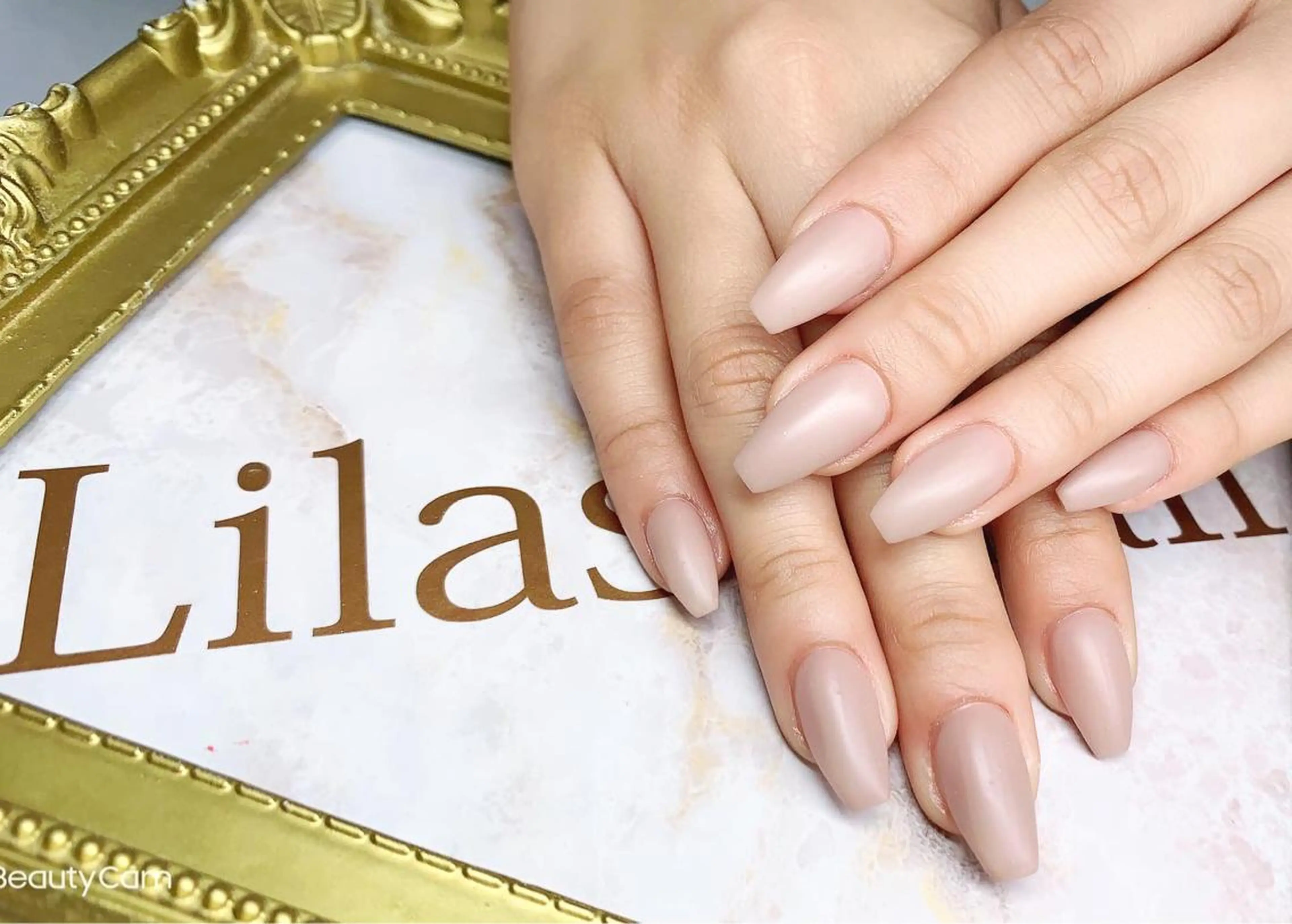 ネイル ジェルネイル ハードジェル ラメ(グリッター) ロングネイル マグネットネイル Lilas Nailのネイルデザイン