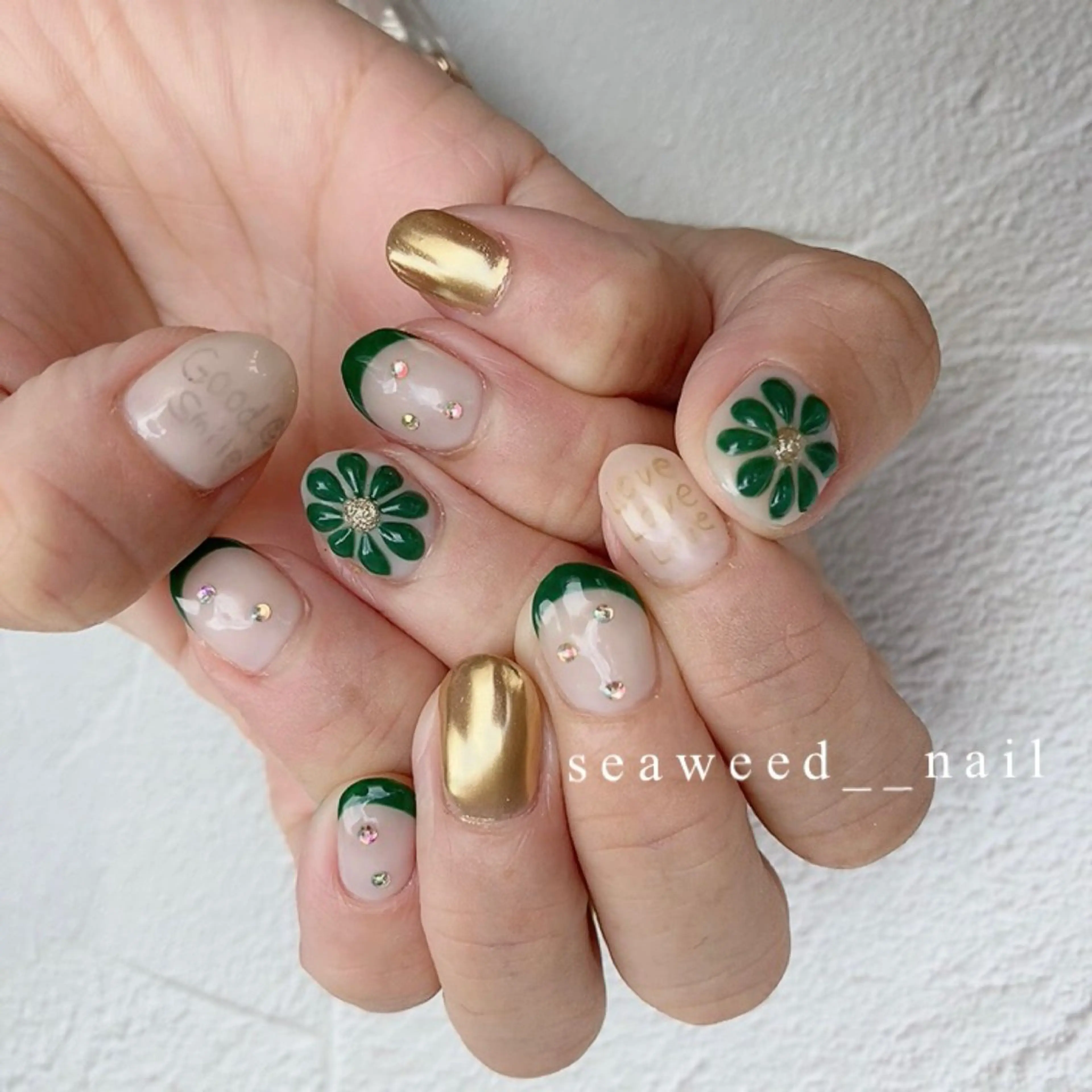 ネイル ぷっくりネイル seaweed nailのネイルデザイン