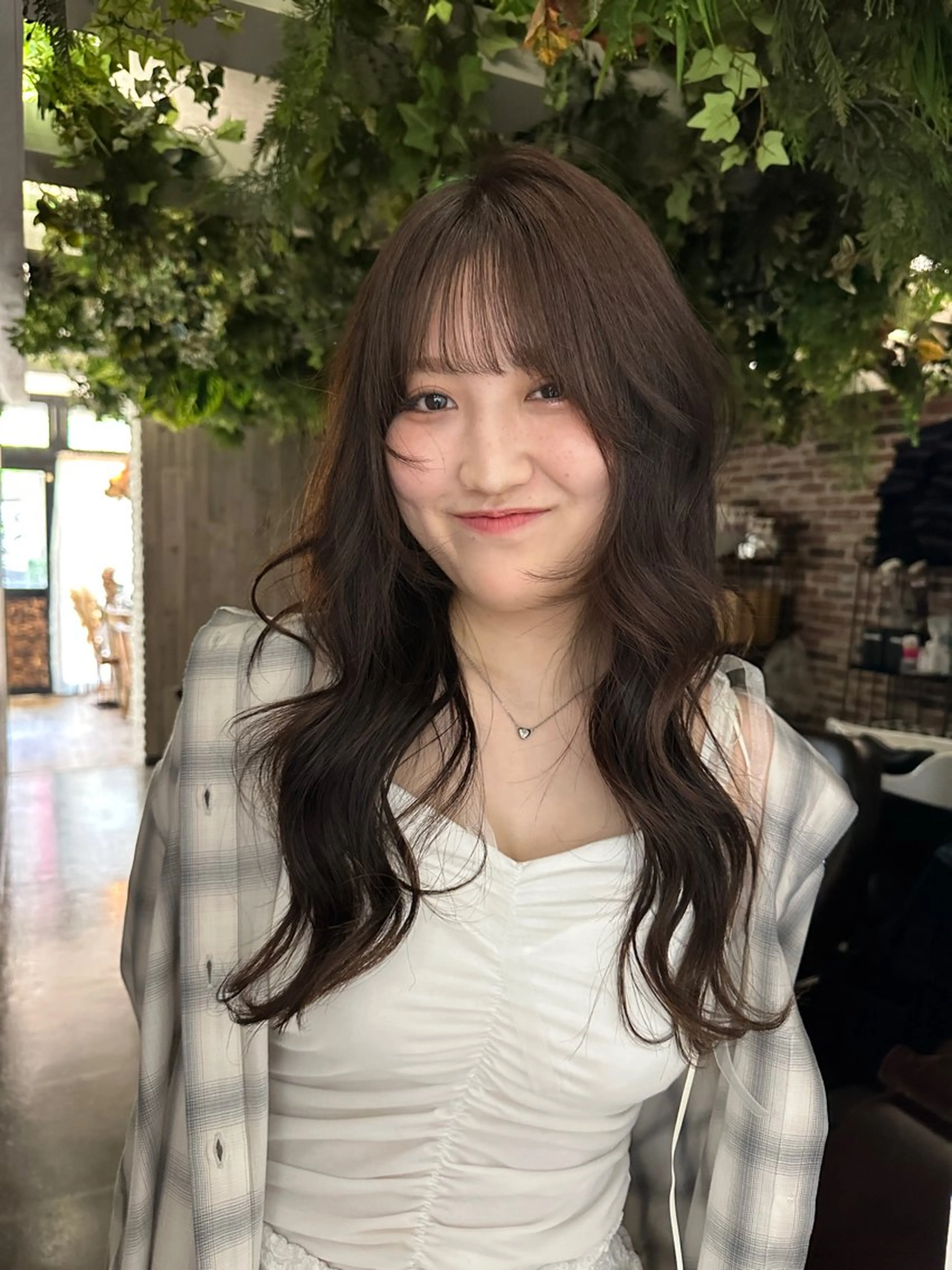 ロング 艶カラー/フェイス レイヤー/たむのヘアスタイル