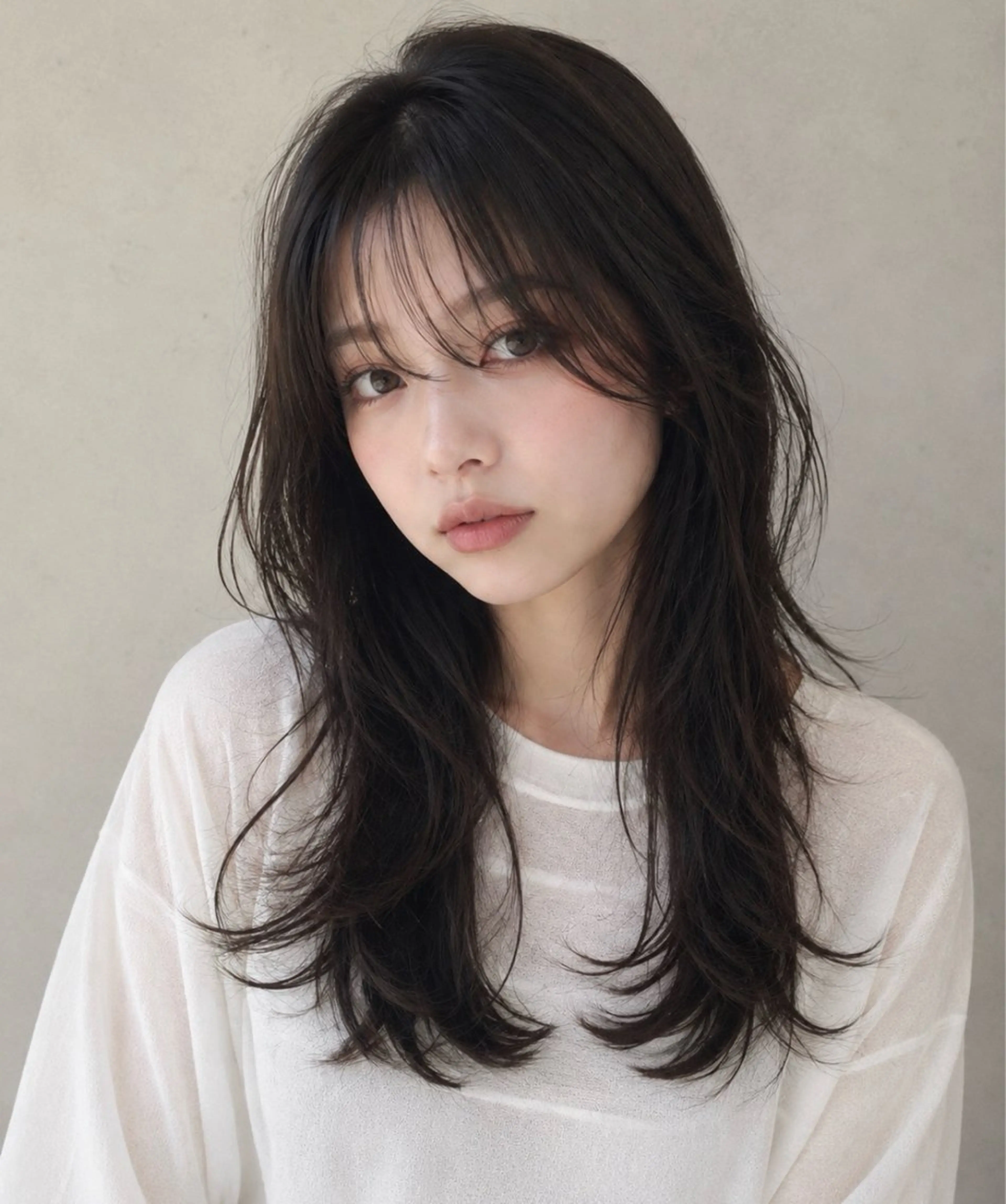 セミロング レイヤーカット 垢抜けヘア🐰 専門のヘアスタイル