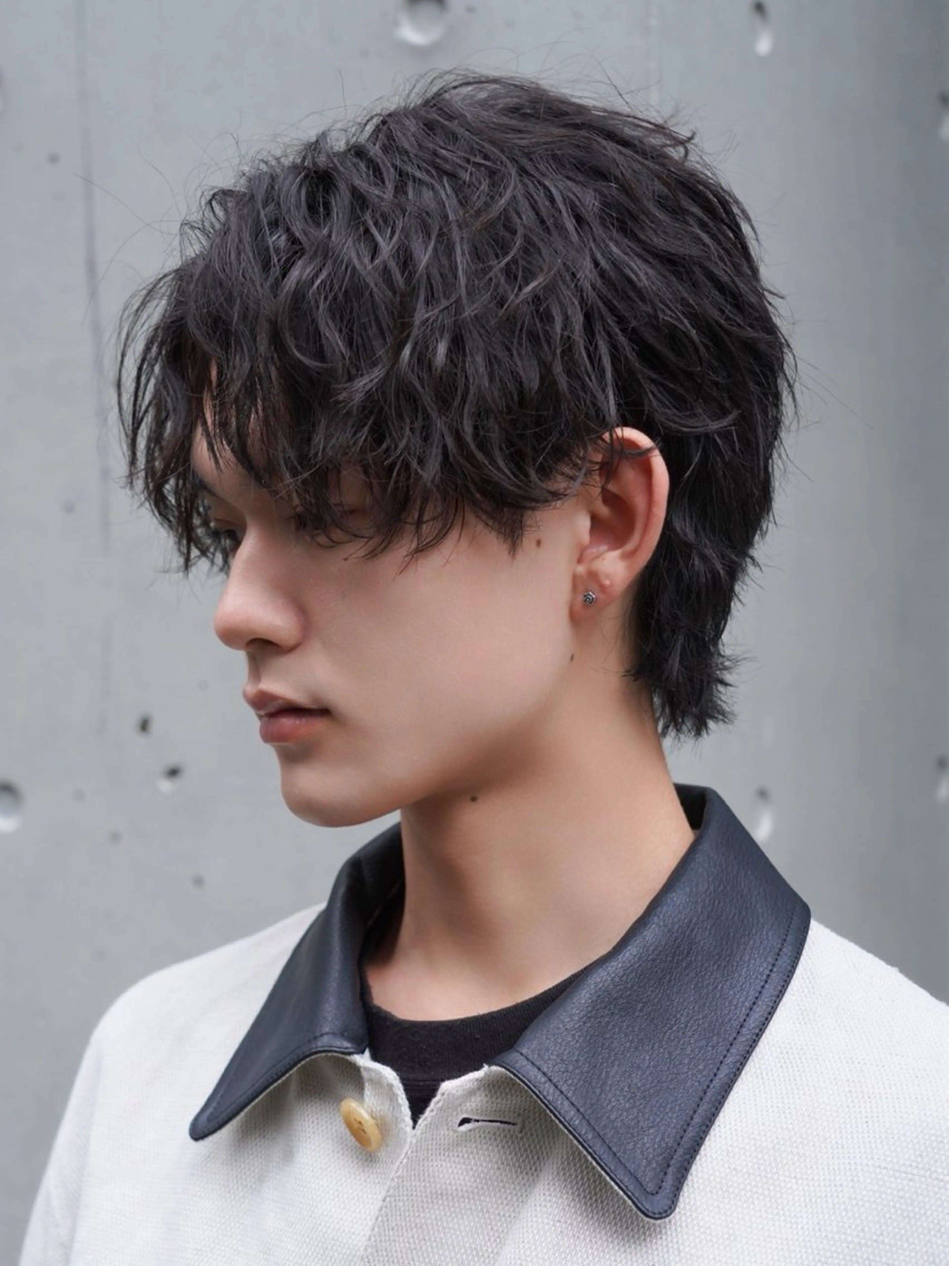 パーマ メンズ 原宿波巻きスパイラル パーマTOSHIのヘアスタイル