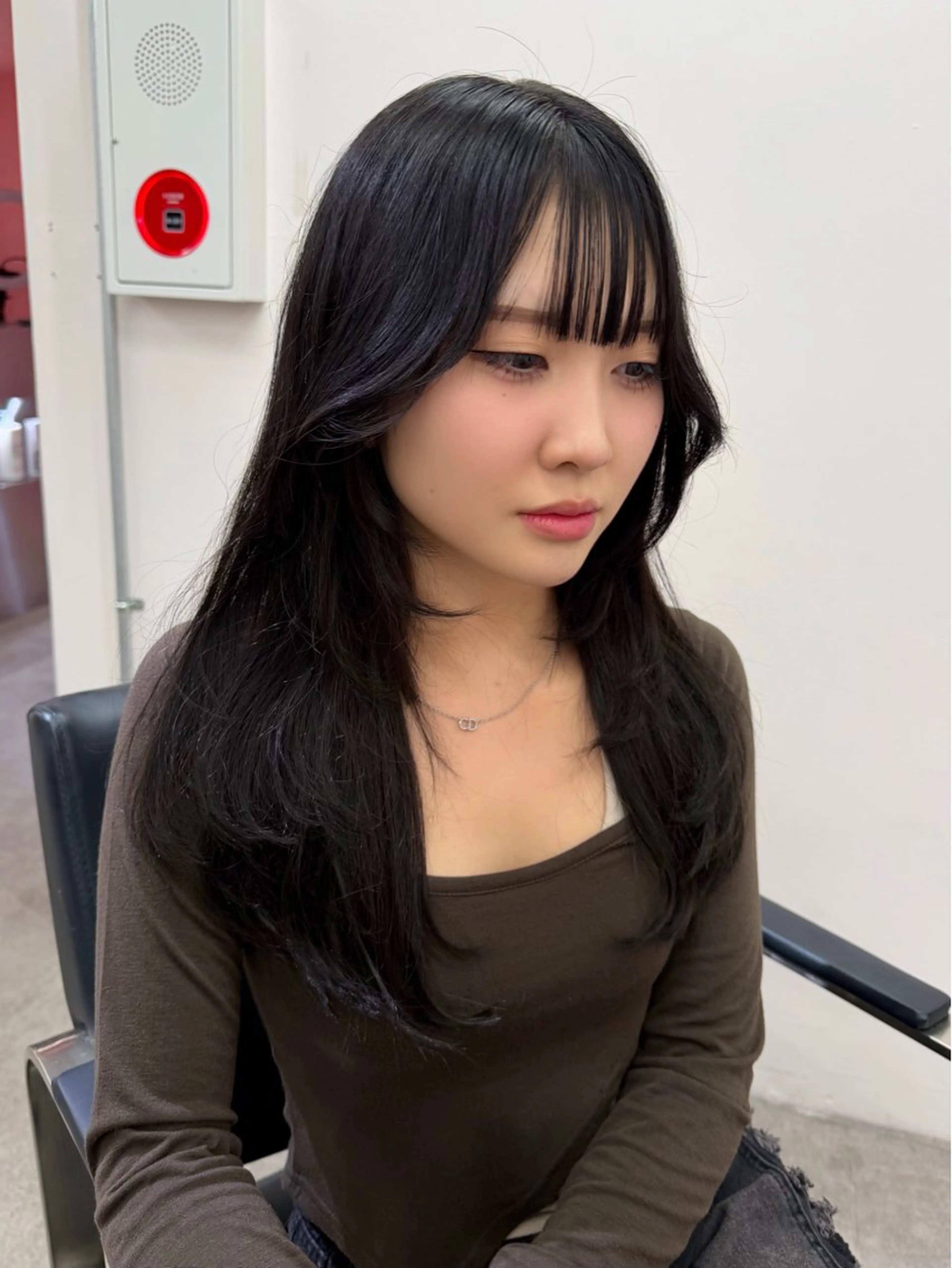 ロング レイヤーカット ブリーチカラー /MAHIROのヘアスタイル