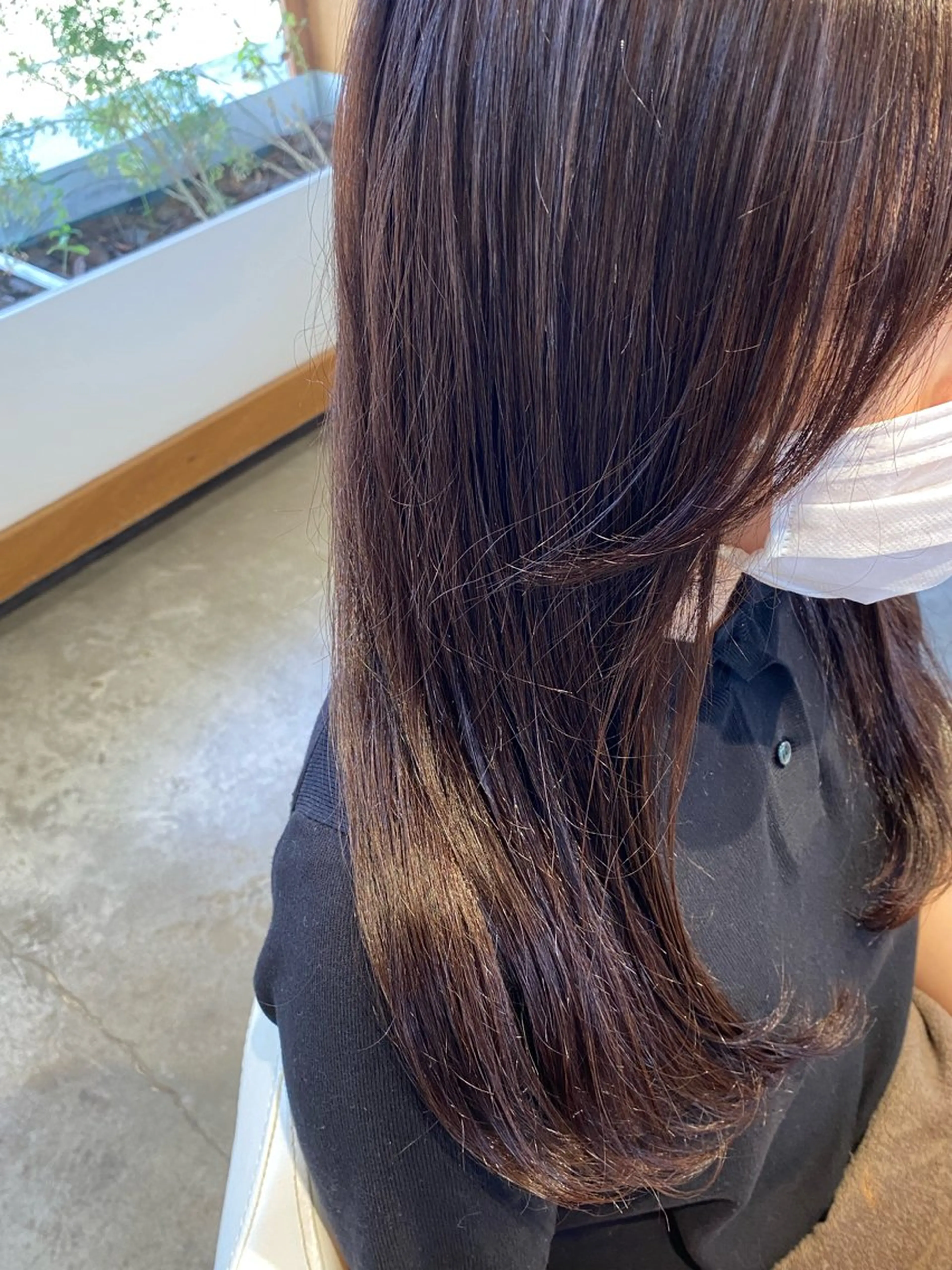 ロング カラー パーマ 顔周りカット パーマ fulam所属・MIKU ／fulamのヘアスタイル