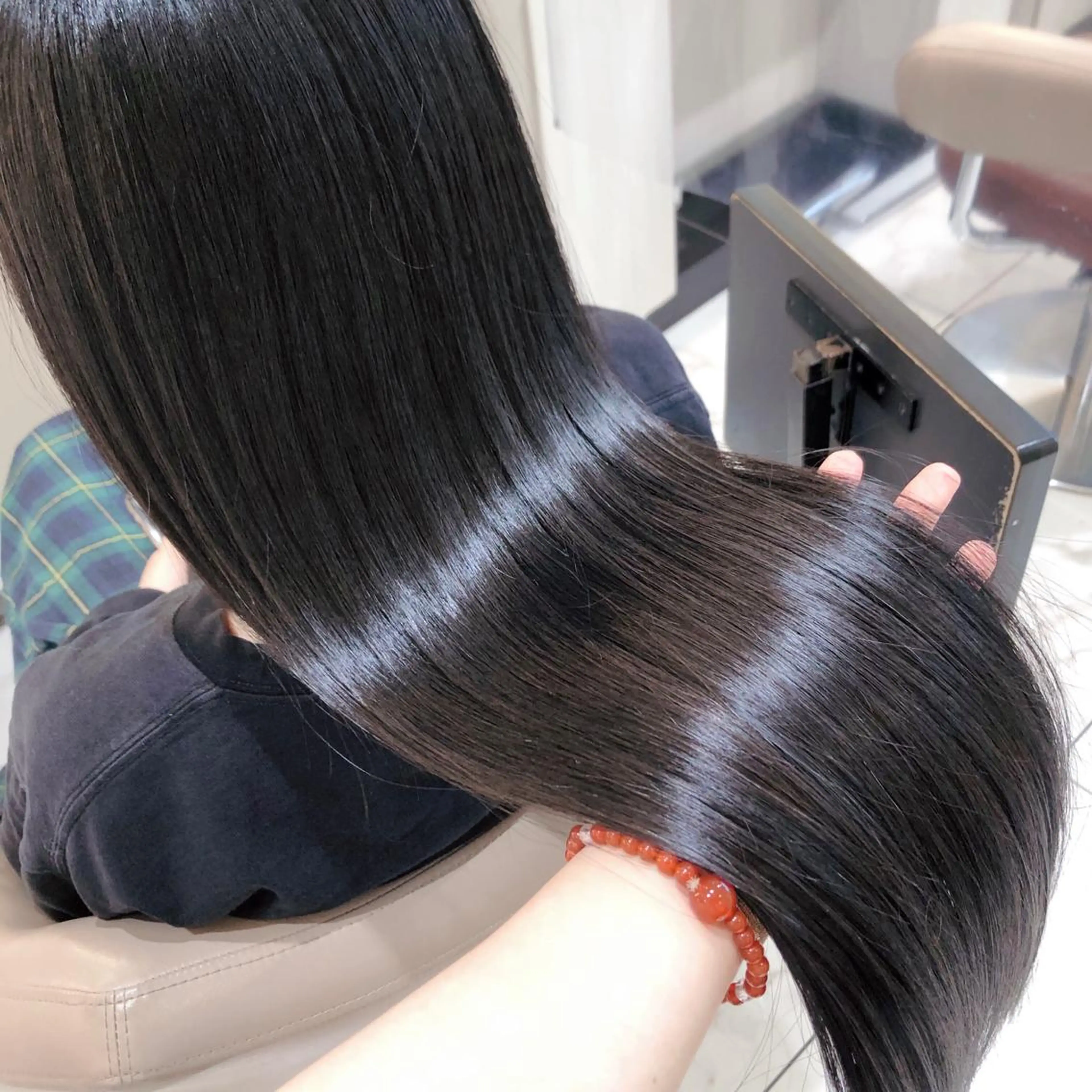 ロング カット トリートメント 三箇島陽香/髪質改善 クロスパーマ縮毛矯正のヘアスタイル