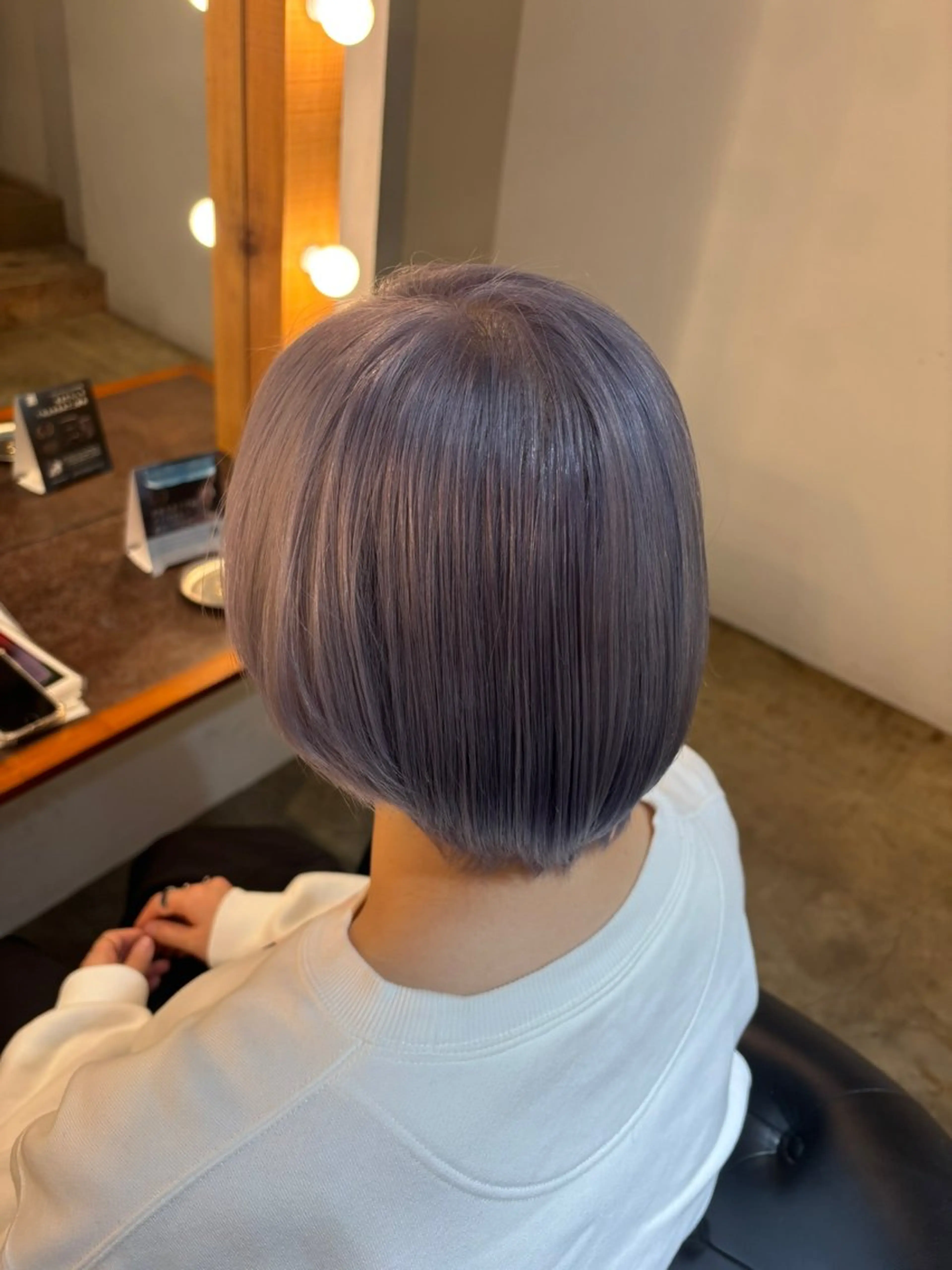 カラー ラベンダーカラー シルバー ヘアカラー 🌀メンズパーマ🌀 平川海夢のヘアスタイル