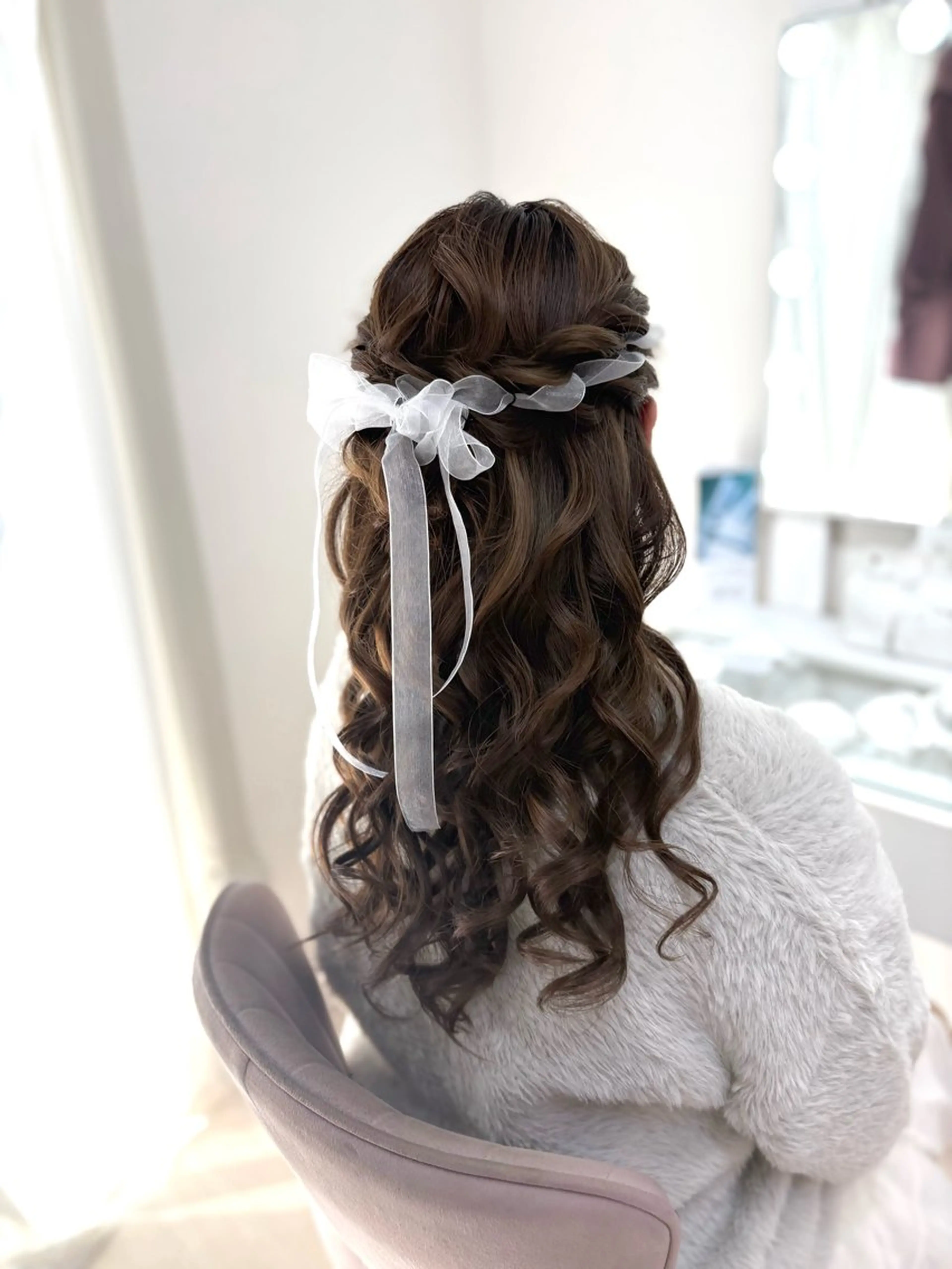 ロング ヘアアレンジ ヘアセット ヘアセットサロン /上坪愛美のヘアスタイル