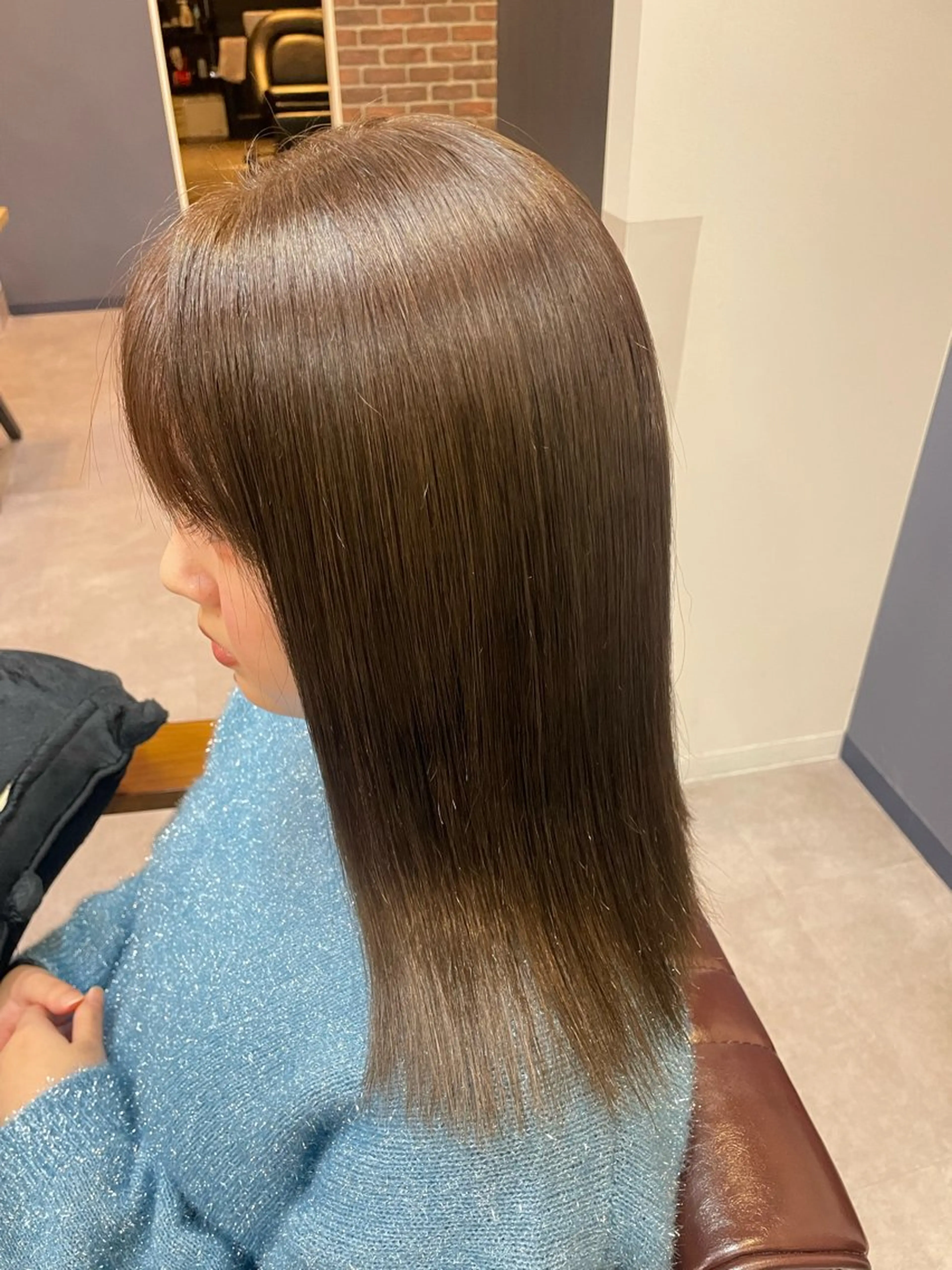 ミディアム カラー カット ヘアカラー トリートメント 原 麻耶のヘアスタイル