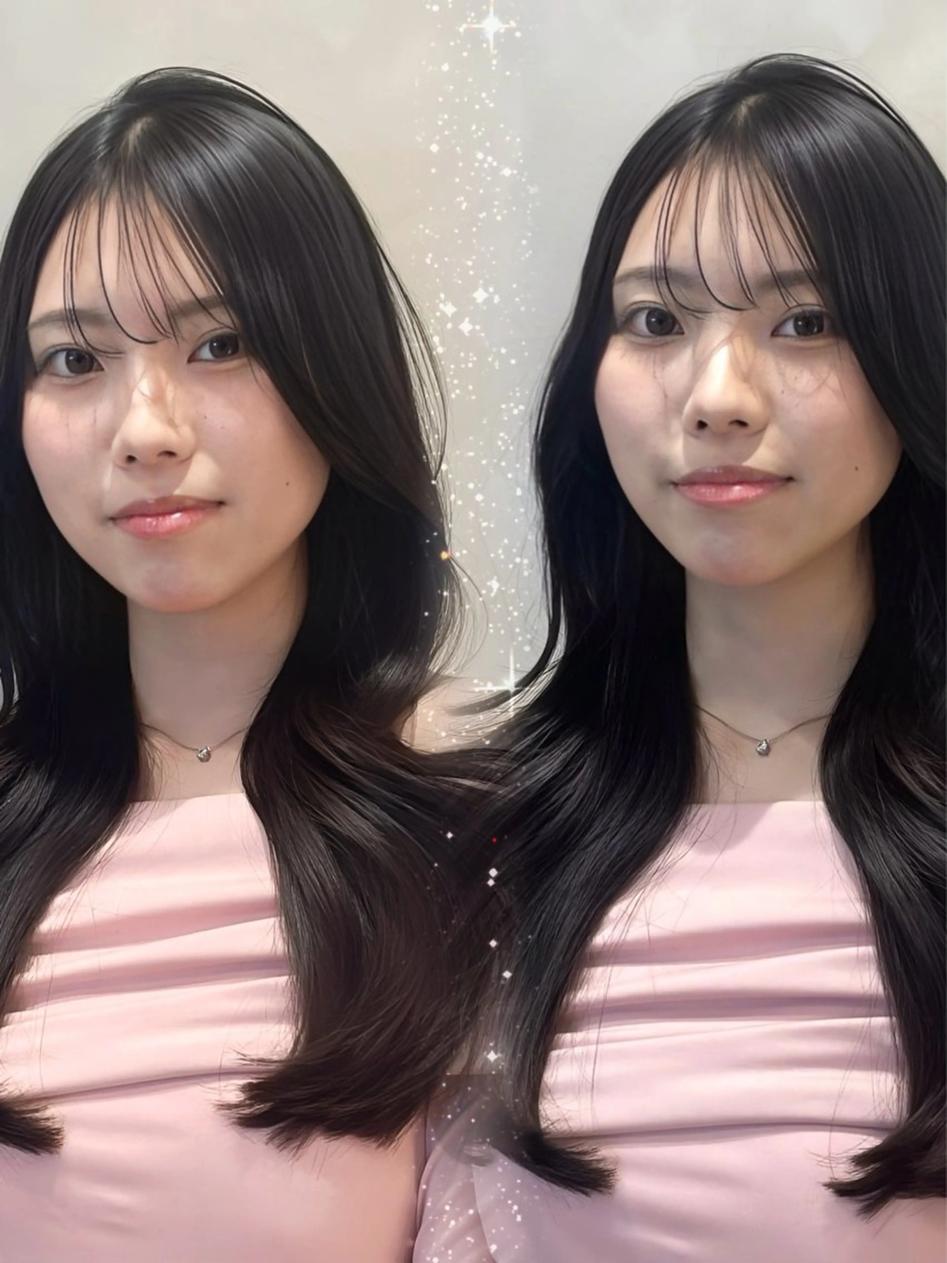 ロング カラー カット ヘアカラー トリートメント Ryoichi⛓️ 韓国ヘア/ハイトーンのヘアスタイル