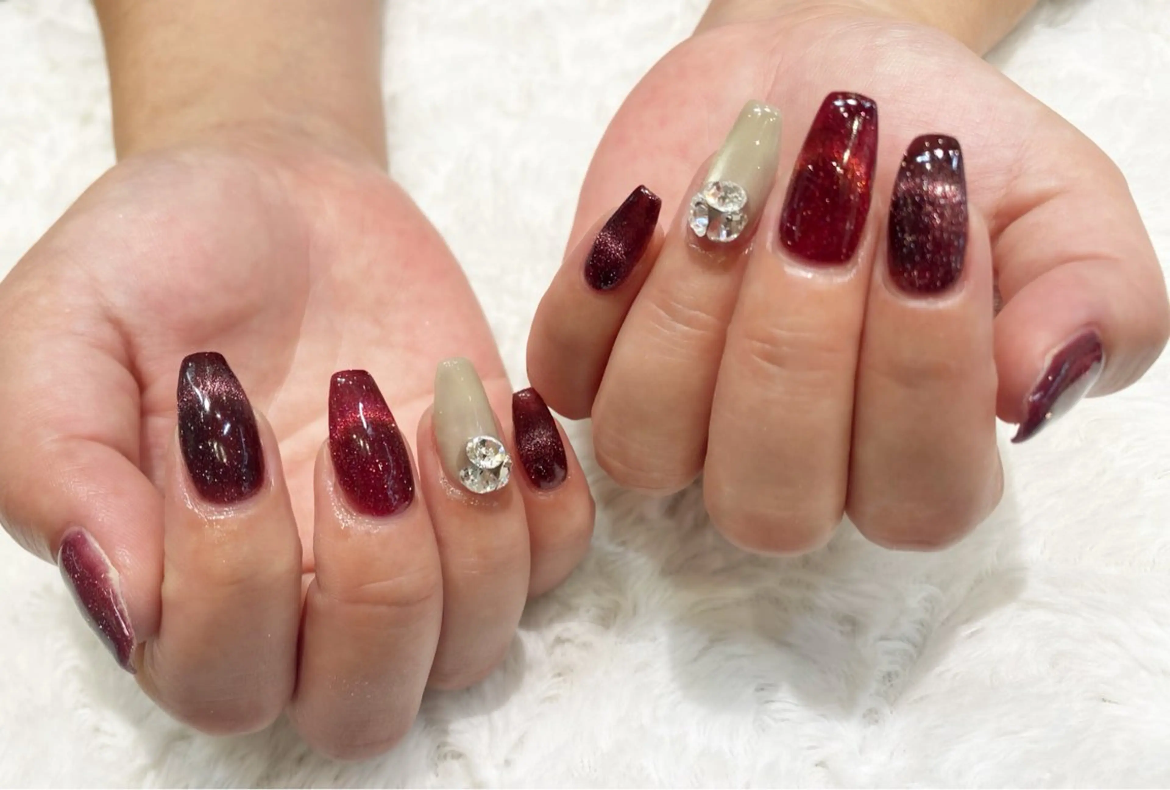 ネイル マグネットネイル 持ち込み ハンドネイル ネイルサロン nail_upのネイルデザイン