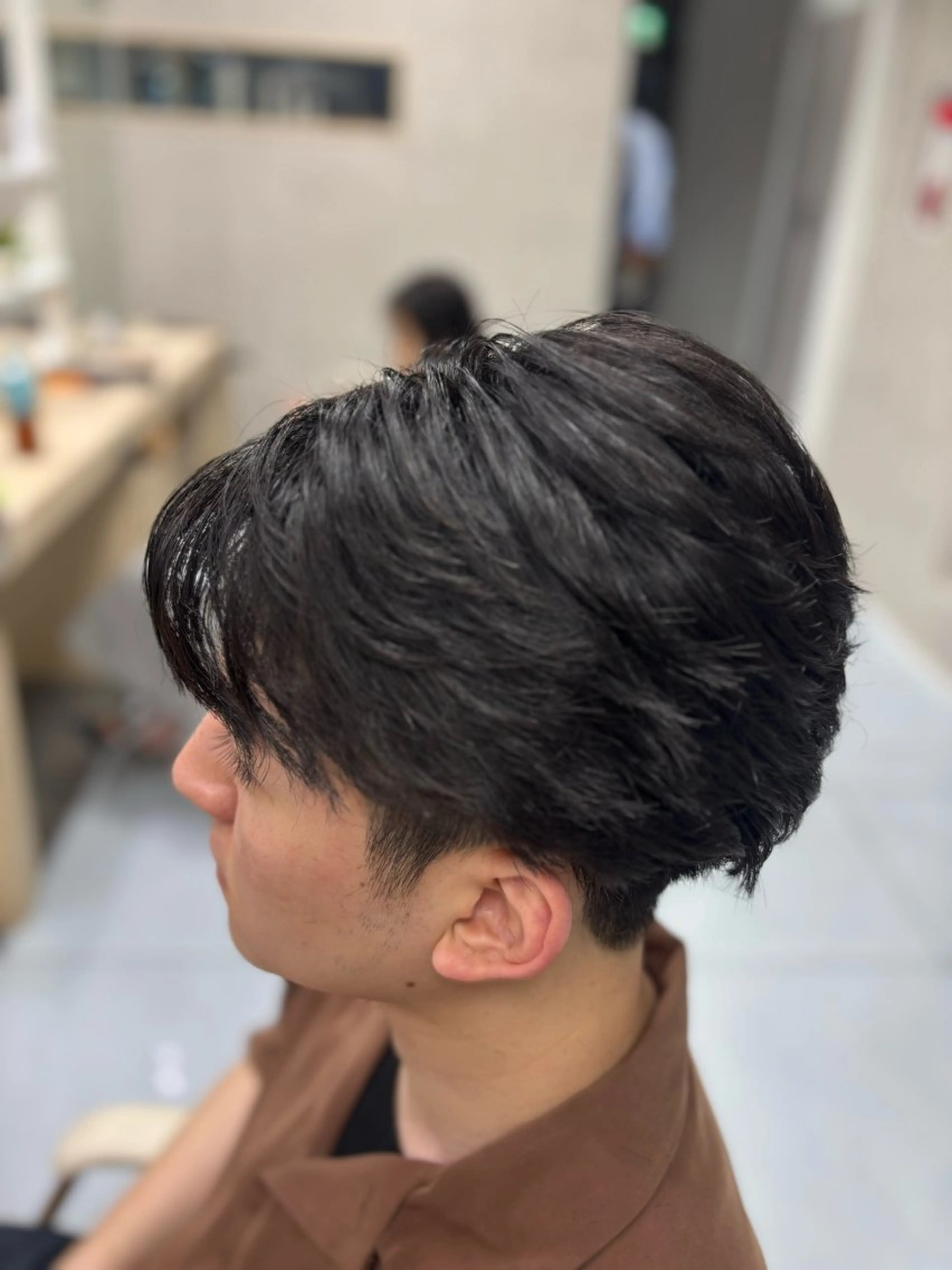 ショート パーマ メンズ カット パーマ メンズ特化韓国風 パーマスタイル/りんのヘアスタイル