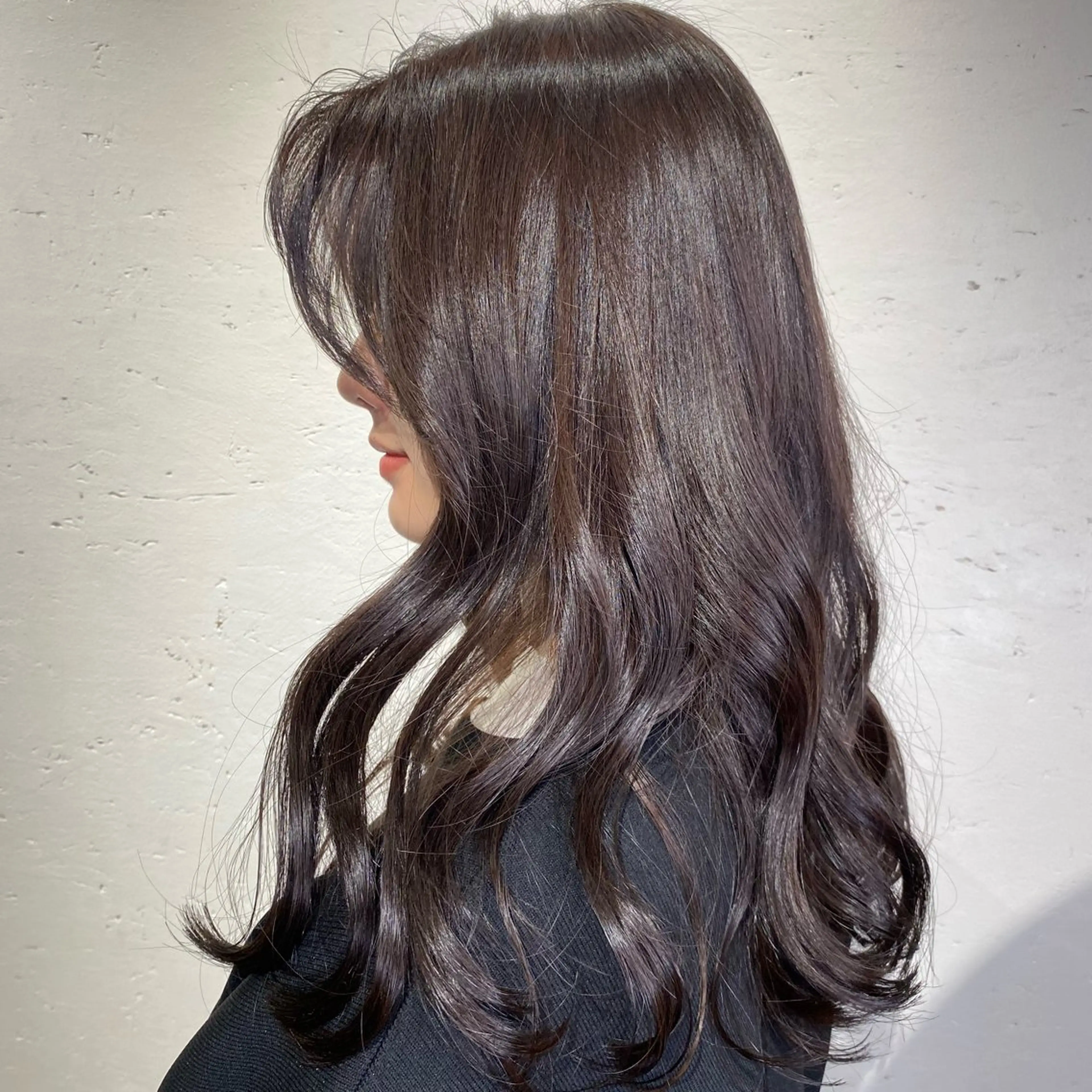 ロング カラー 透明感カラー ダブルカラー ハイライトカラー イルミナカラー インナーカラー カット ヘアカラー トリートメント misa🫧ナチュラ ル縮毛矯正/髪質改善のヘアスタイル