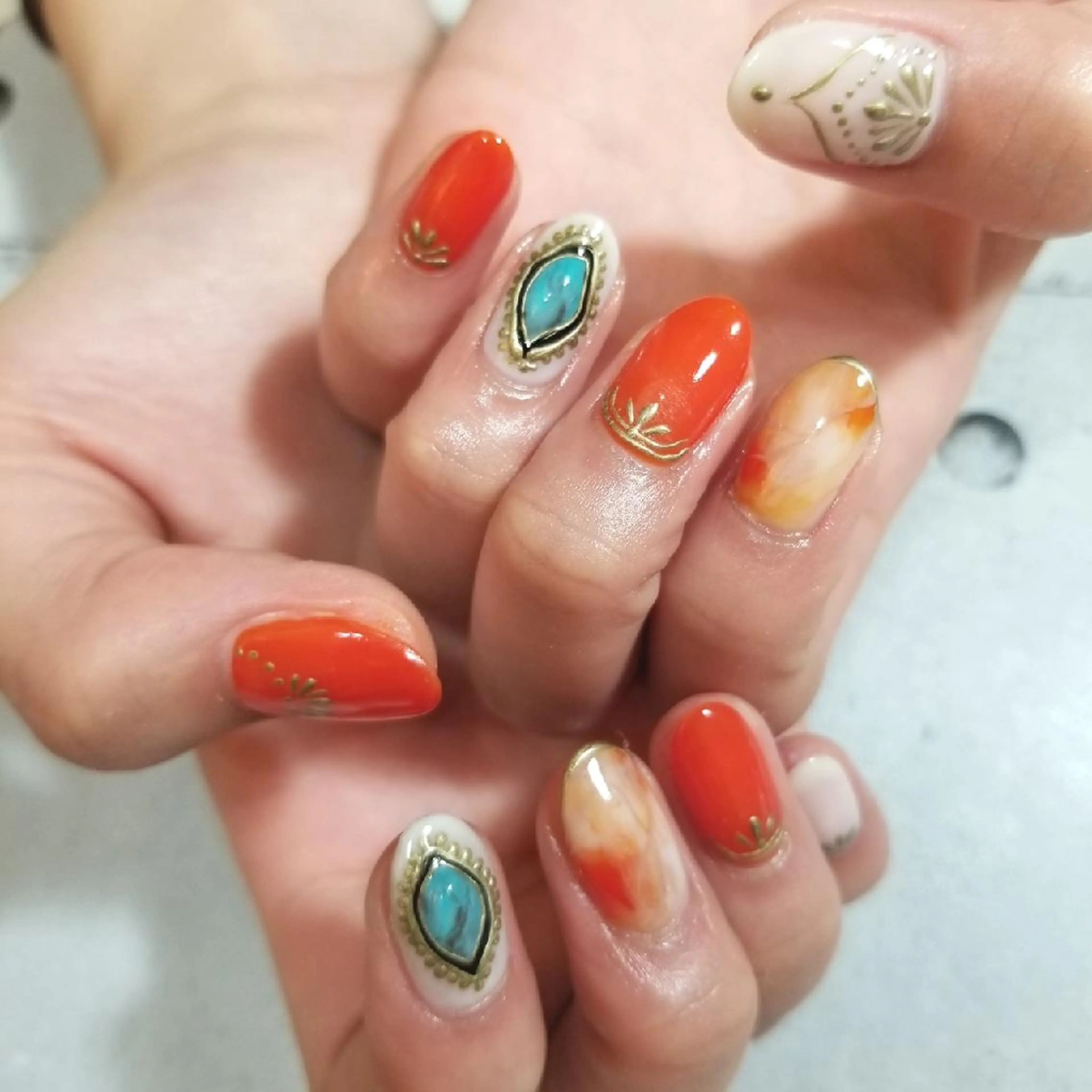 ネイル アートネイル nijiiro🌈 サトウのネイルデザイン