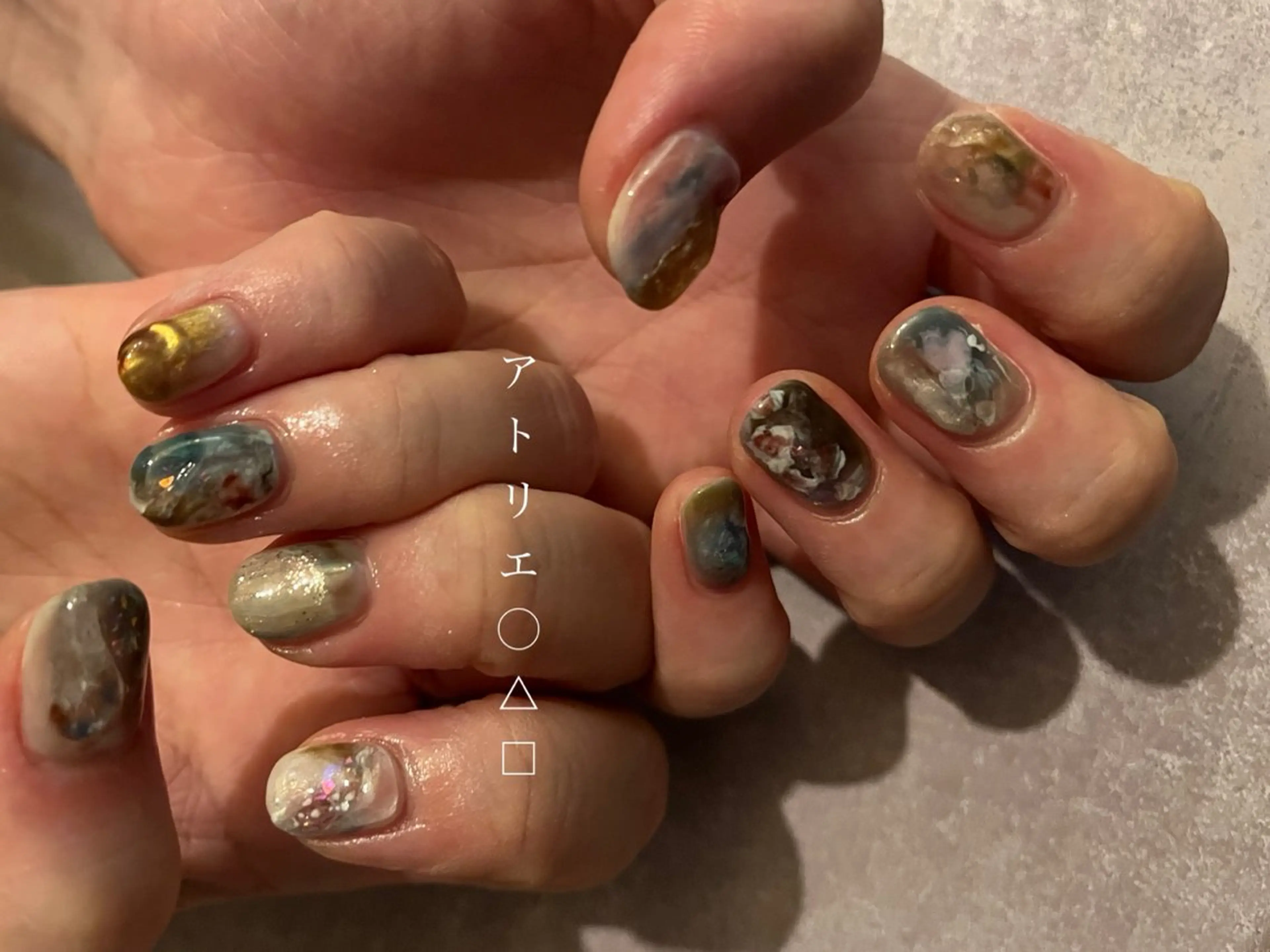 ネイル ハンドネイル アトリエ ○△□のネイルデザイン