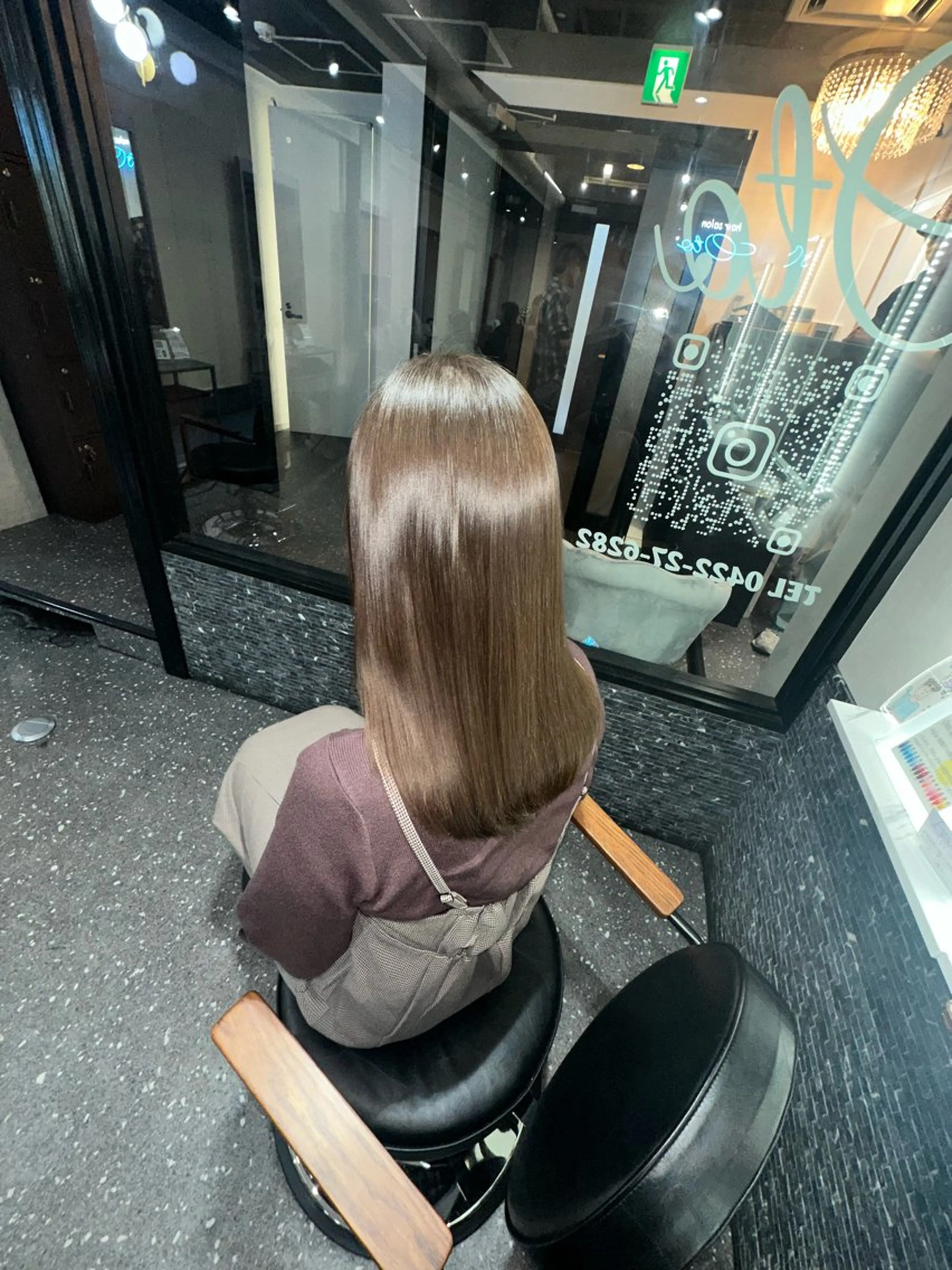 ロング パーマ カット 縮毛矯正 トリートメント 髪質改善⭐️縮毛矯正 中野⭐️Rinaのヘアスタイル