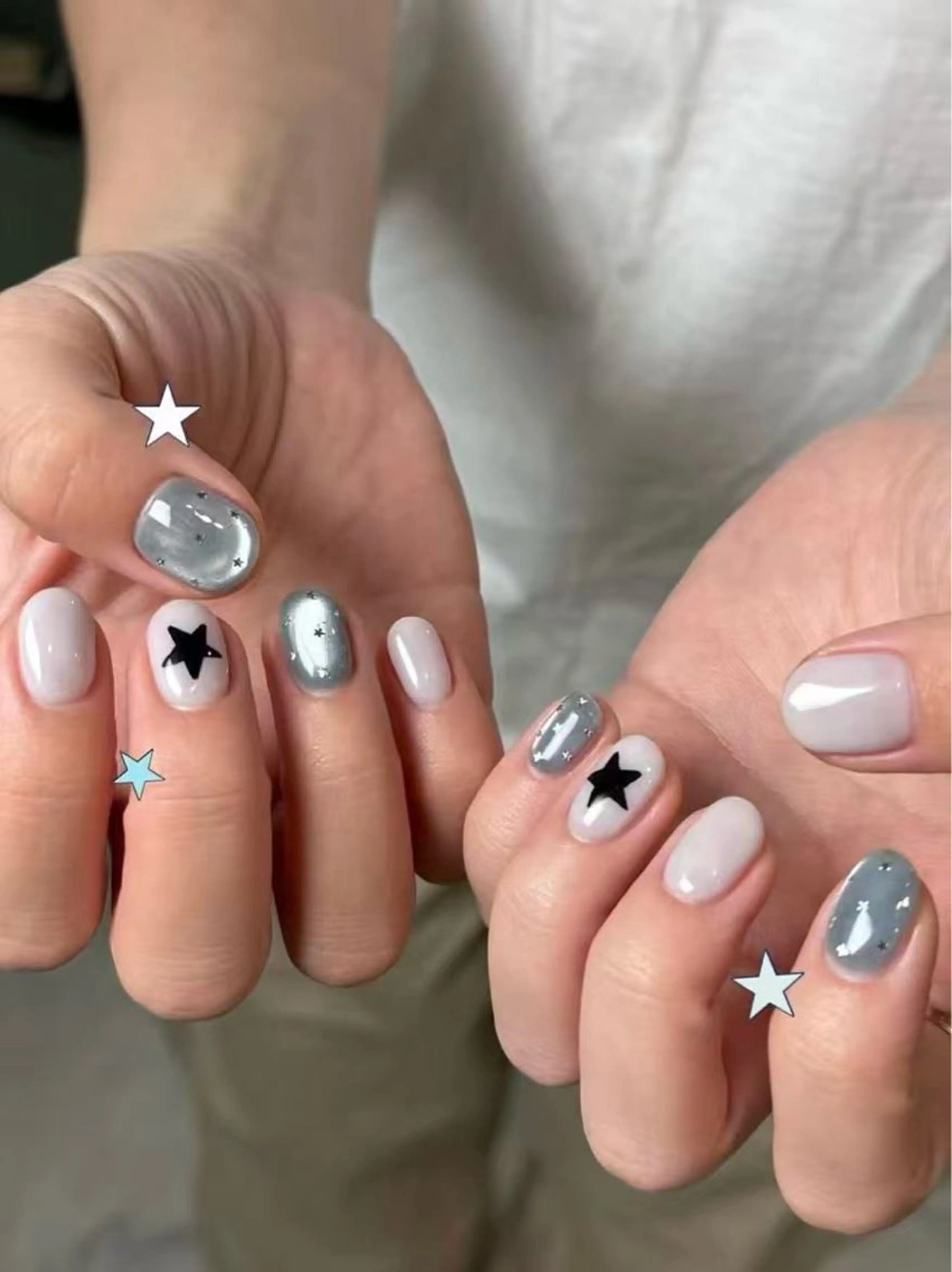 ネイル 氷ネイル・うるうるネイル 韓国ネイル 持ち込み ハンドネイル ami ｜韓国っぽnailのネイルデザイン
