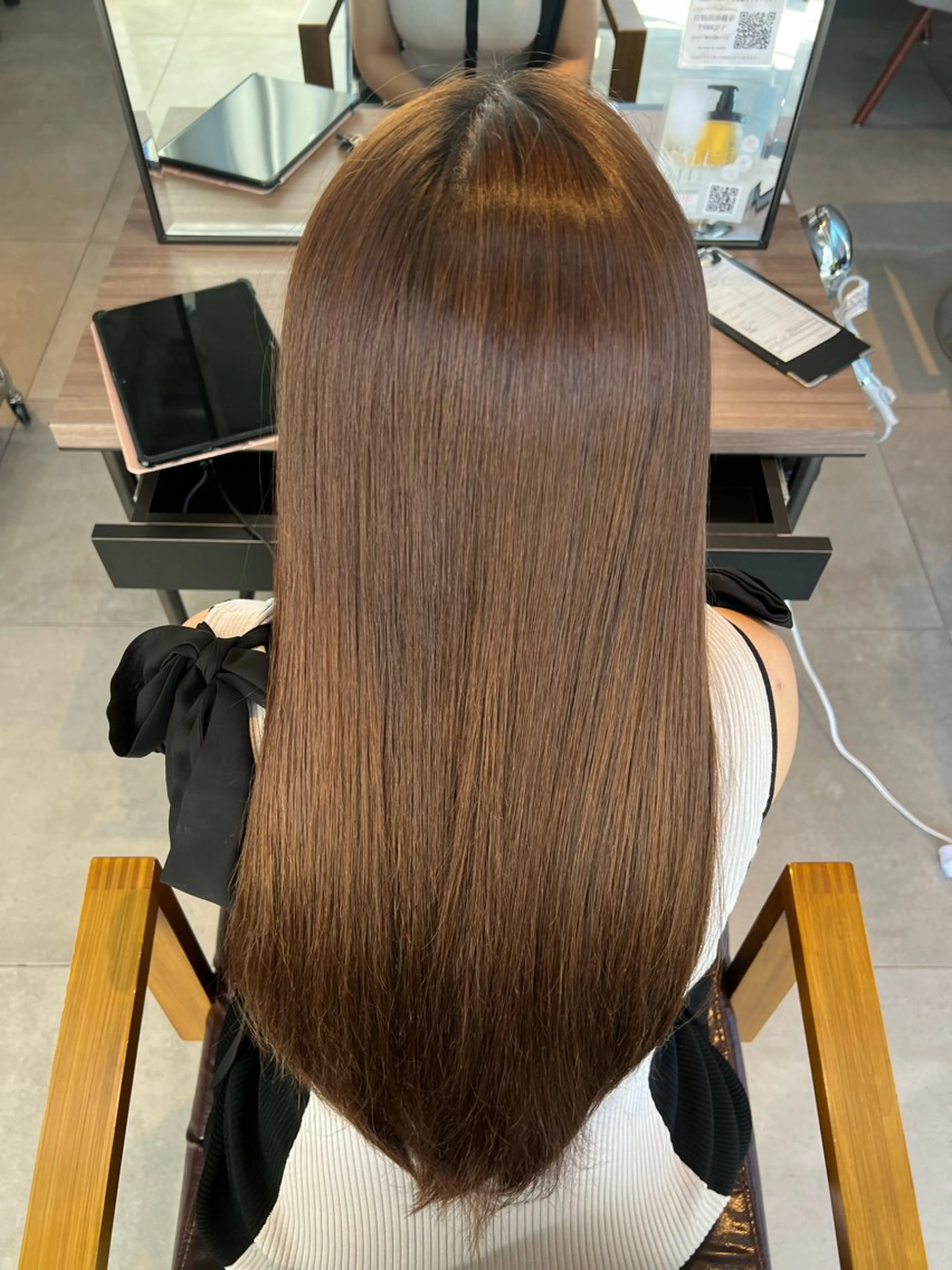 ロング 縮毛矯正 Kako🫧⭐️ アシスタント/モデルのヘアスタイル