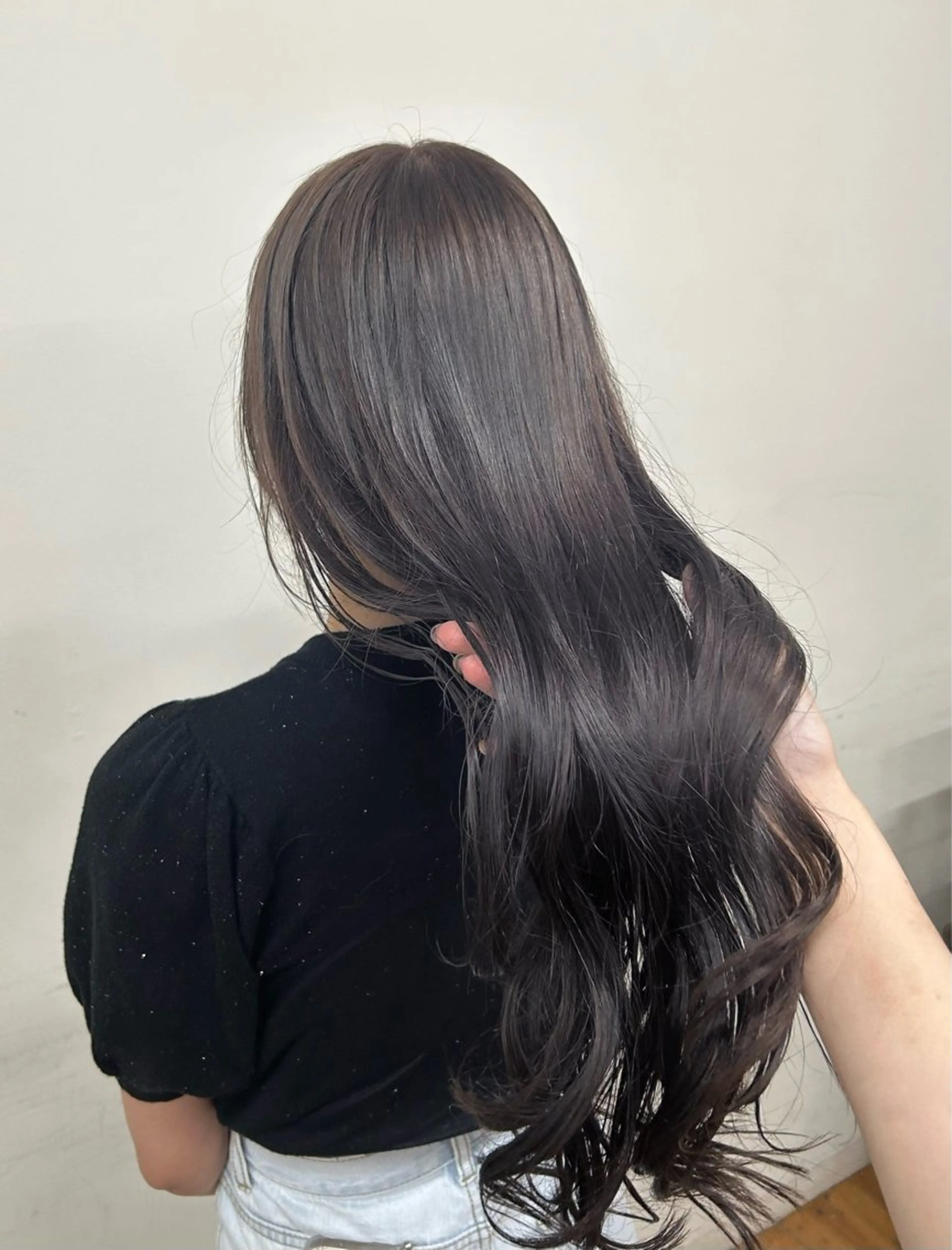 ロング カラー ヘアカラー トリートメント 木藤 優杏のヘアスタイル