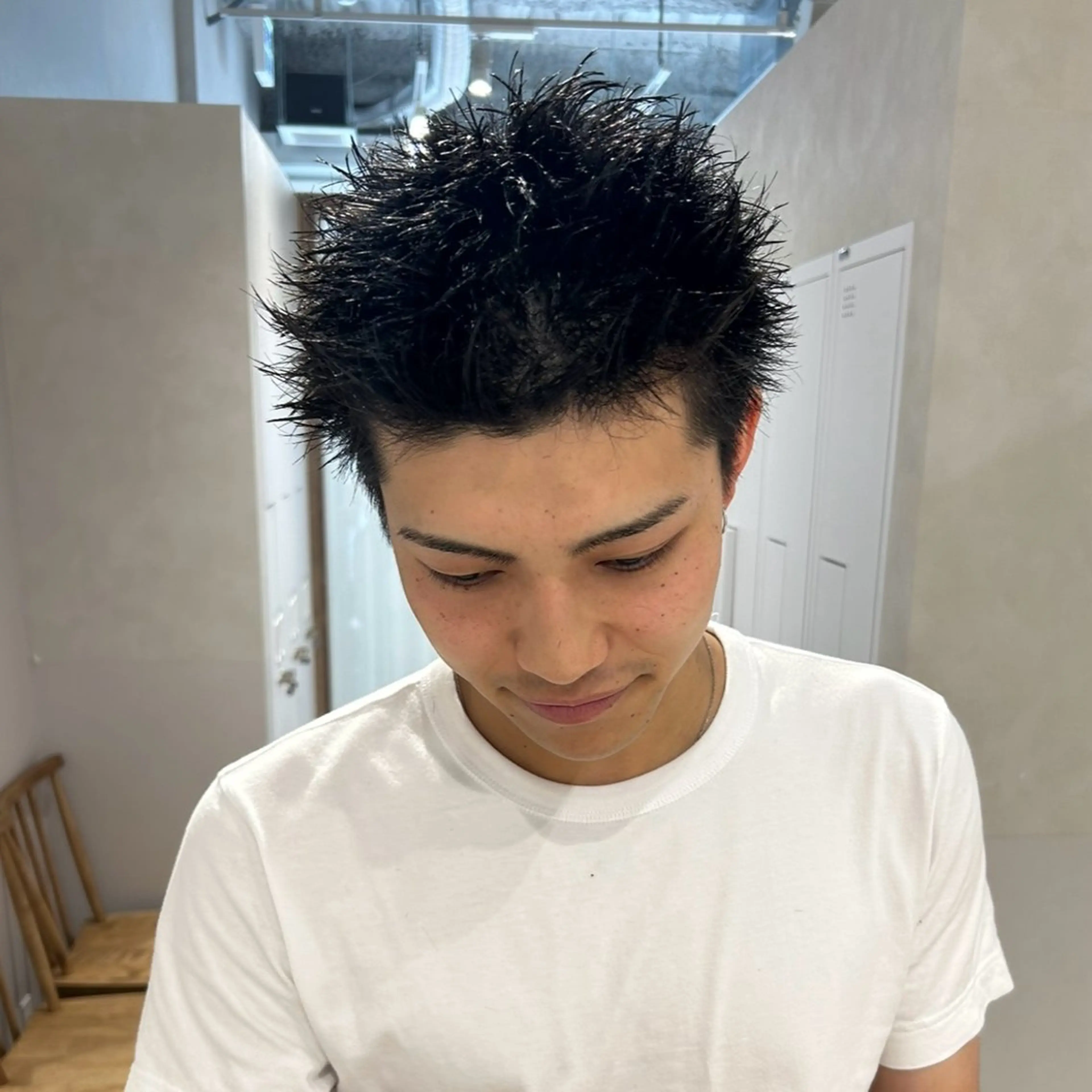メンズ スパイキーショート カット スパイキーショート 平出天翔のヘアスタイル