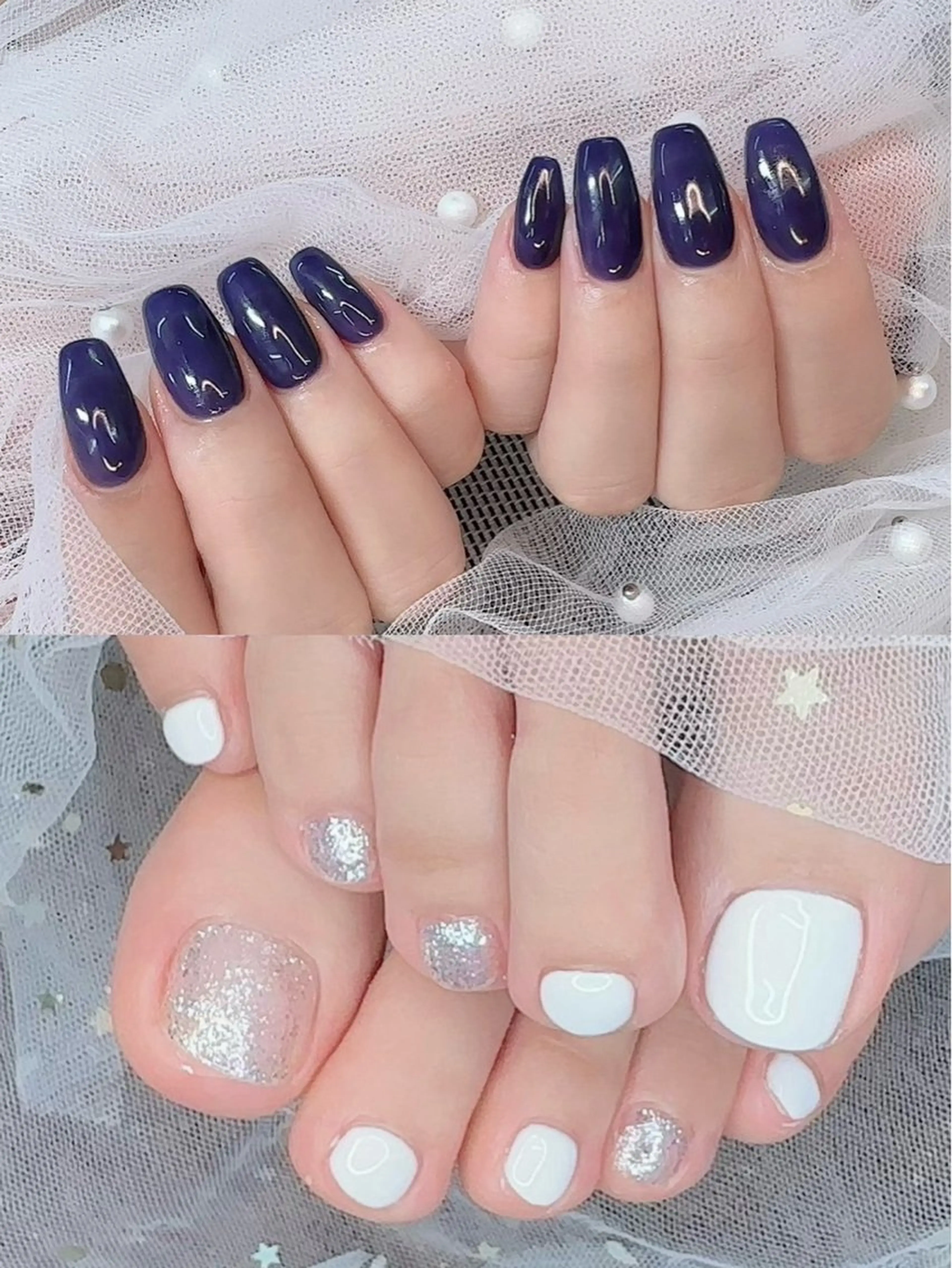 ミニモ限定🍀ハンド➕フット(ワンカラorラメグラデーション)の写真