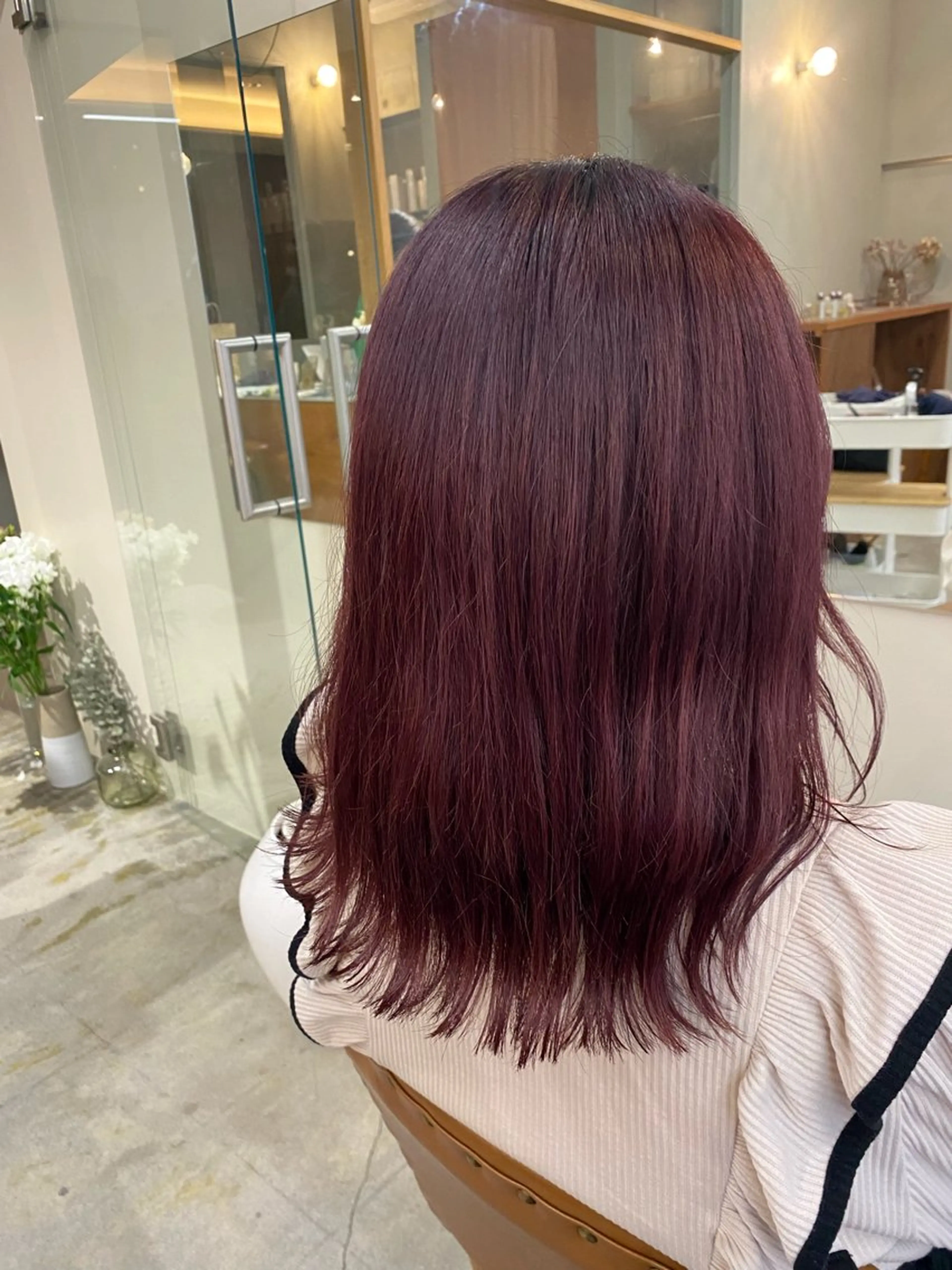 ミディアム ヘアカラー トリートメント 🌻花屋併設🌻濱 幸帆のヘアスタイル