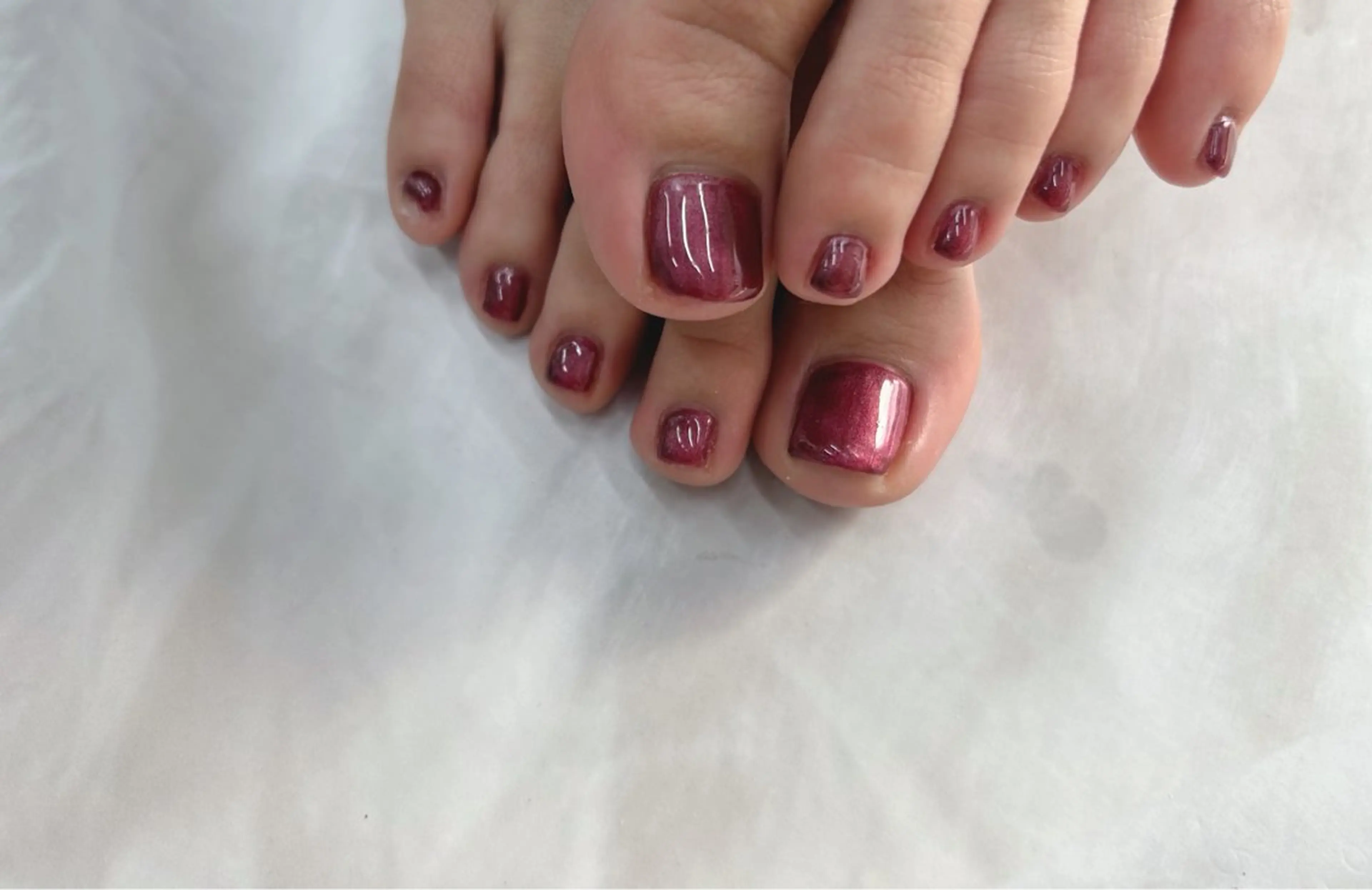 ネイル ボルドー フットネイル Nail Salon agré所属・agré ネイルサロン アグレのネイルデザイン
