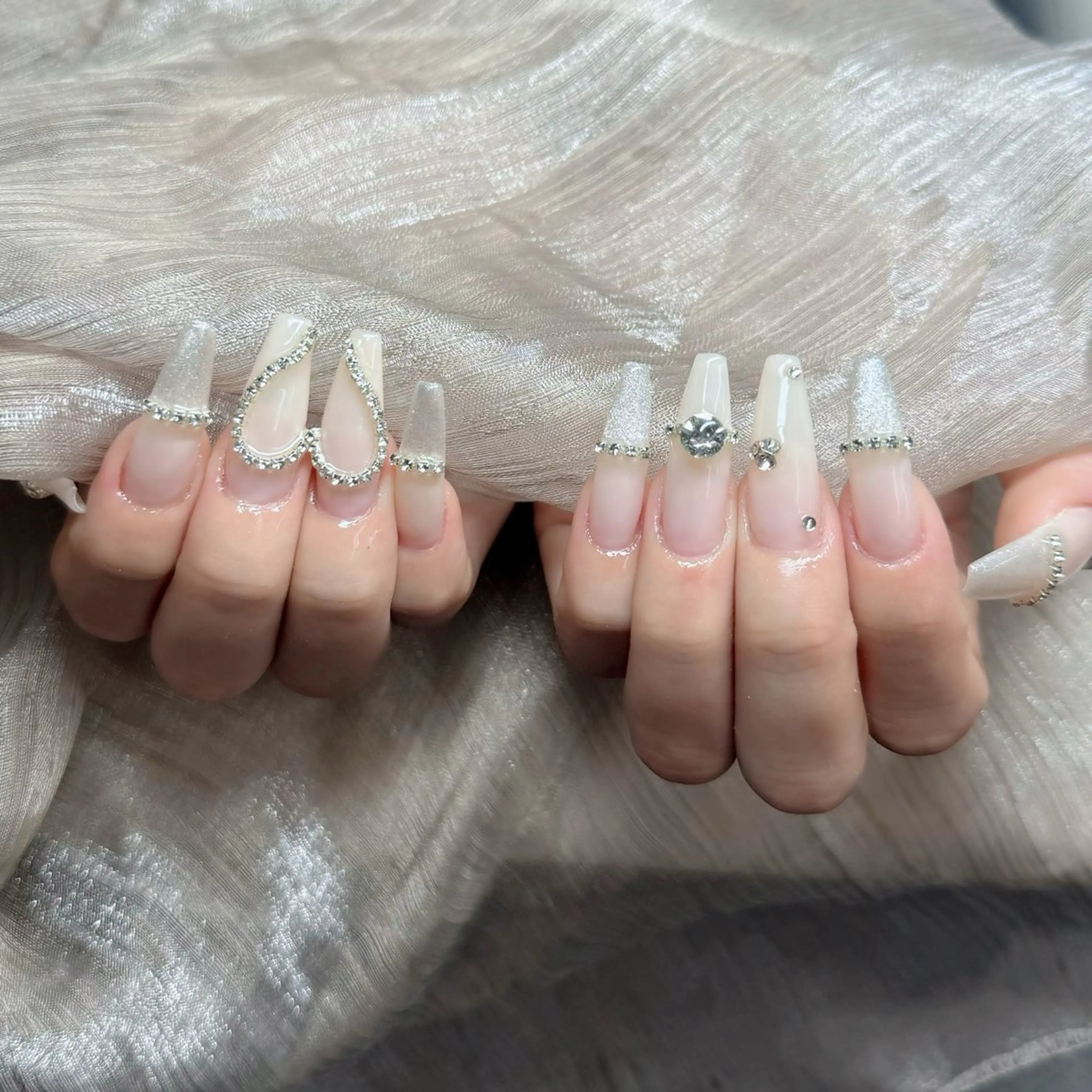 ネイル ジェルネイル 韓国ネイル マグネットネイル ネイルチップ 冬ネイル Lenie Nail Salonのネイルデザイン