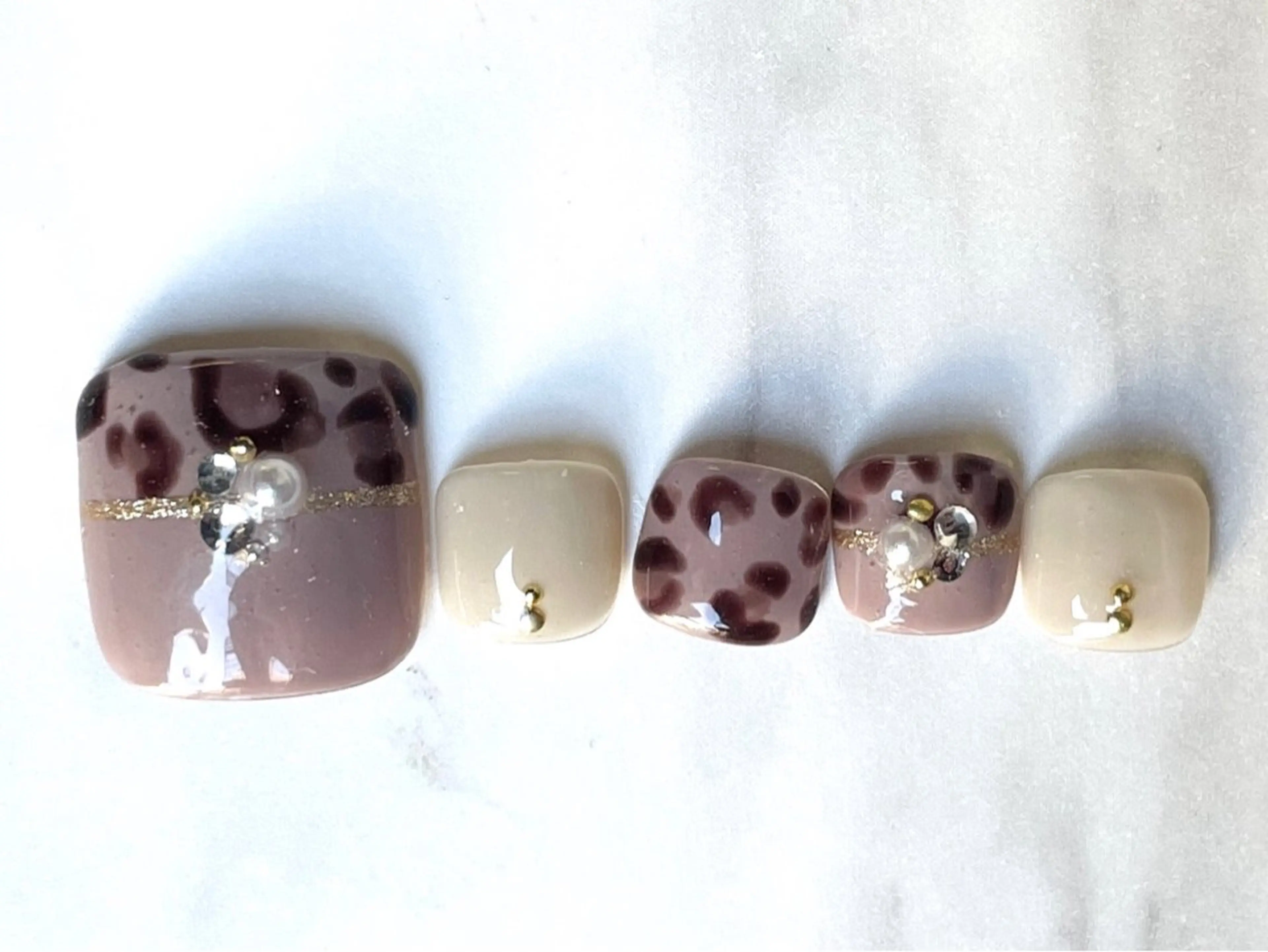 ショート フットネイル プティリボン 武蔵小金井店のネイルデザイン