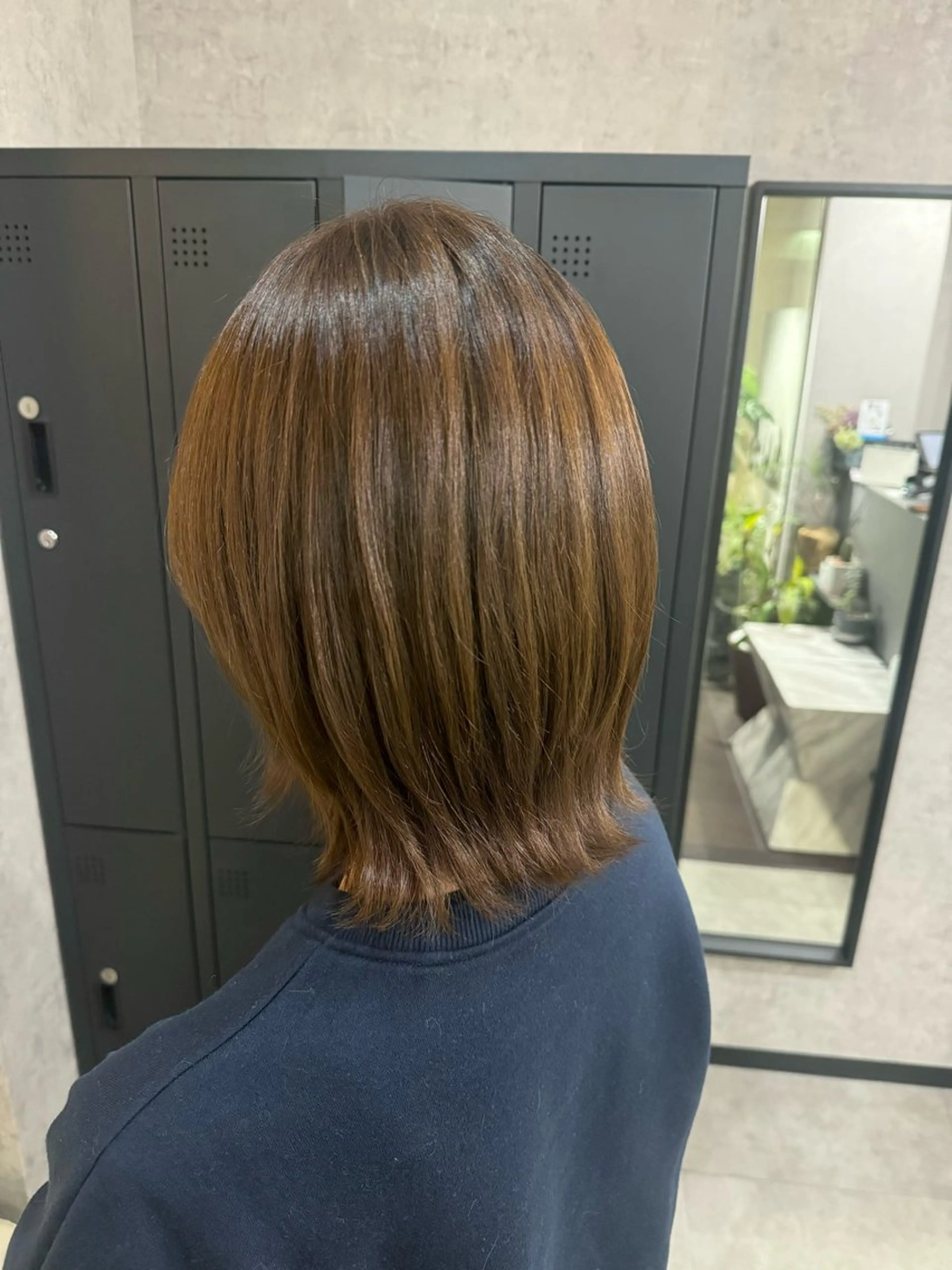 ミディアム カラー ベージュカラー トリートメント 中林 さくらのヘアスタイル