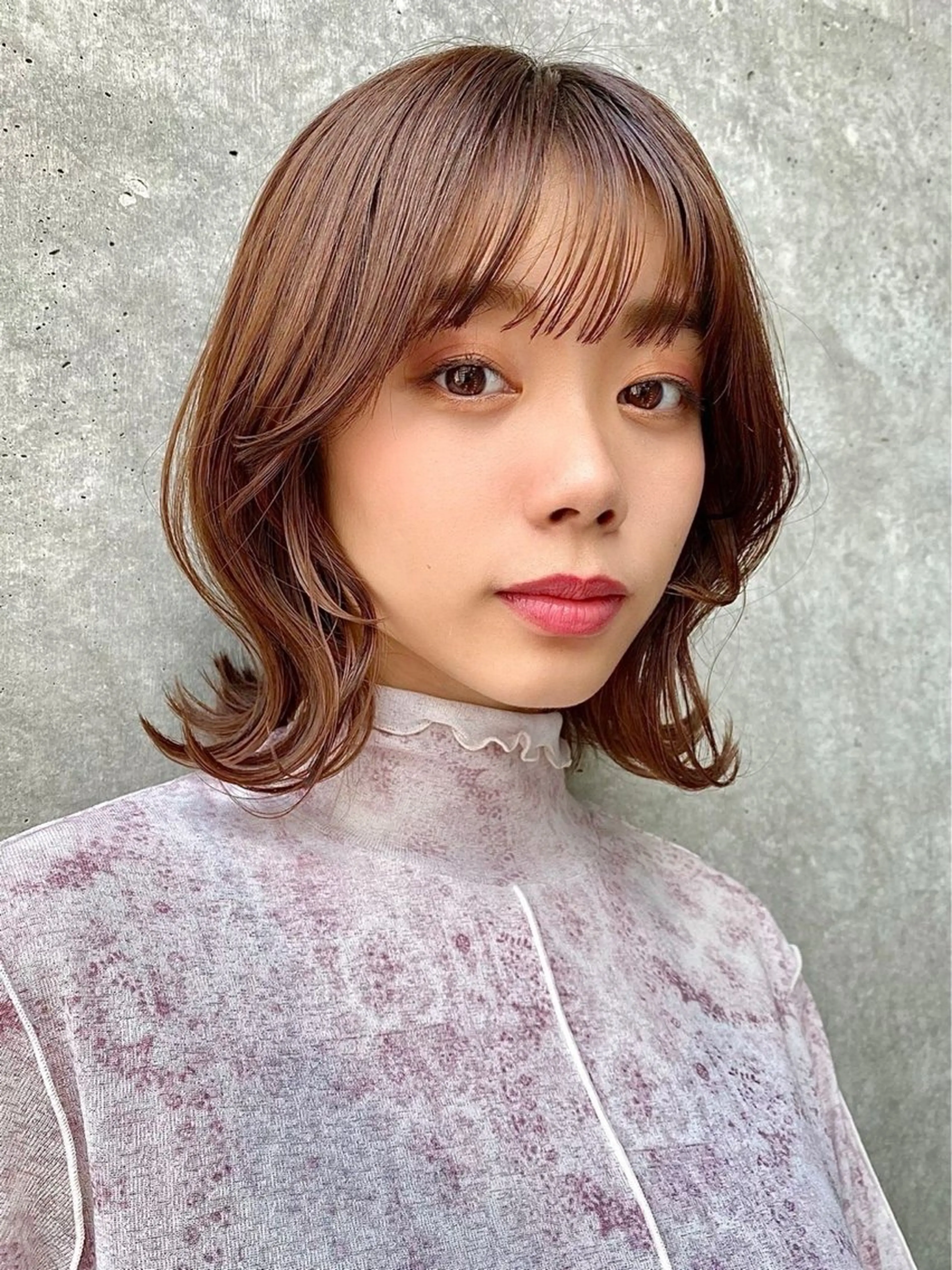 ミディアム アッシュ カット ヘアカラー トリートメント 🫧岡野/透明感🍃 /髪質改善🫧のヘアスタイル