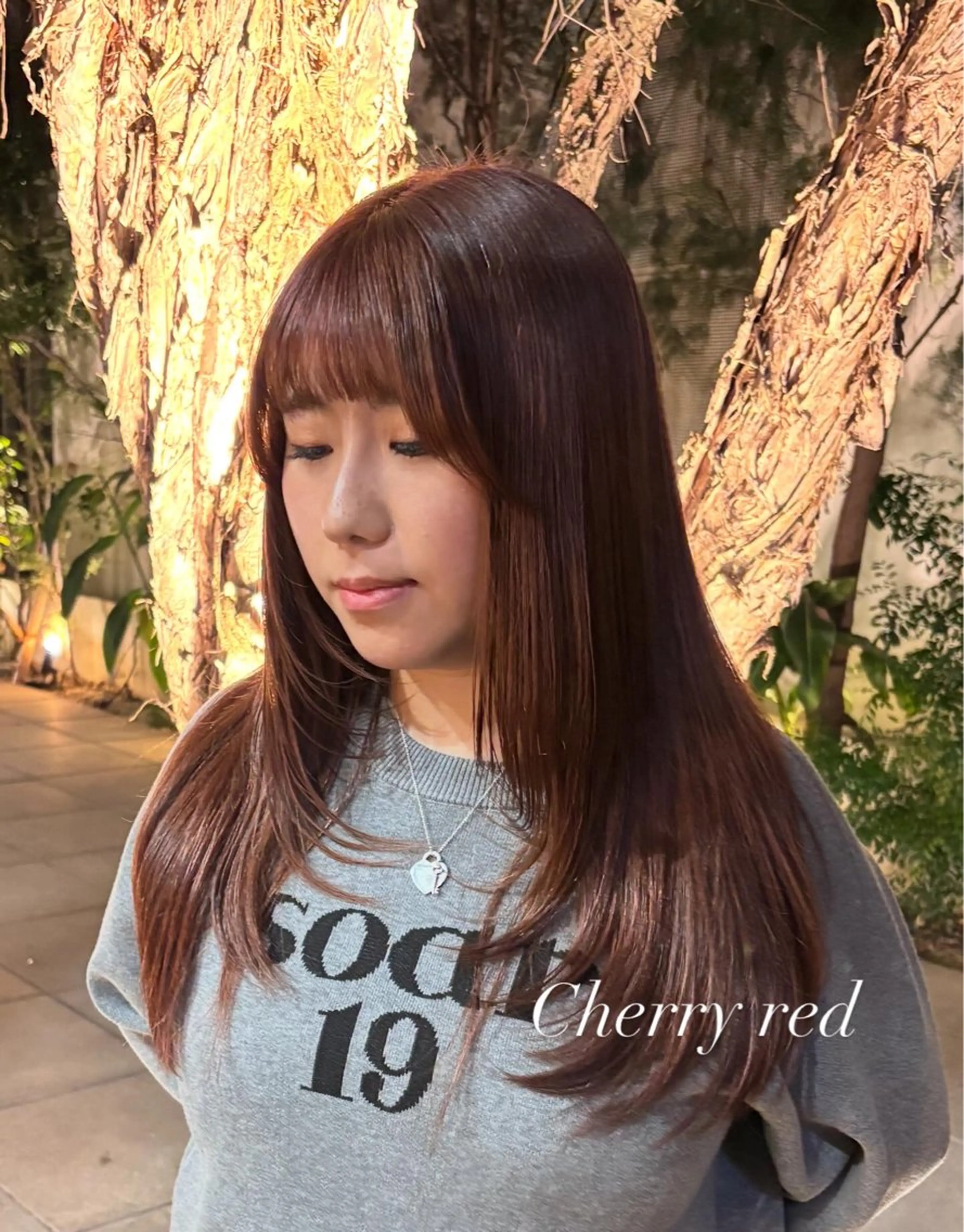 ロング カラー ヘアアレンジ 山中 あるのヘアスタイル