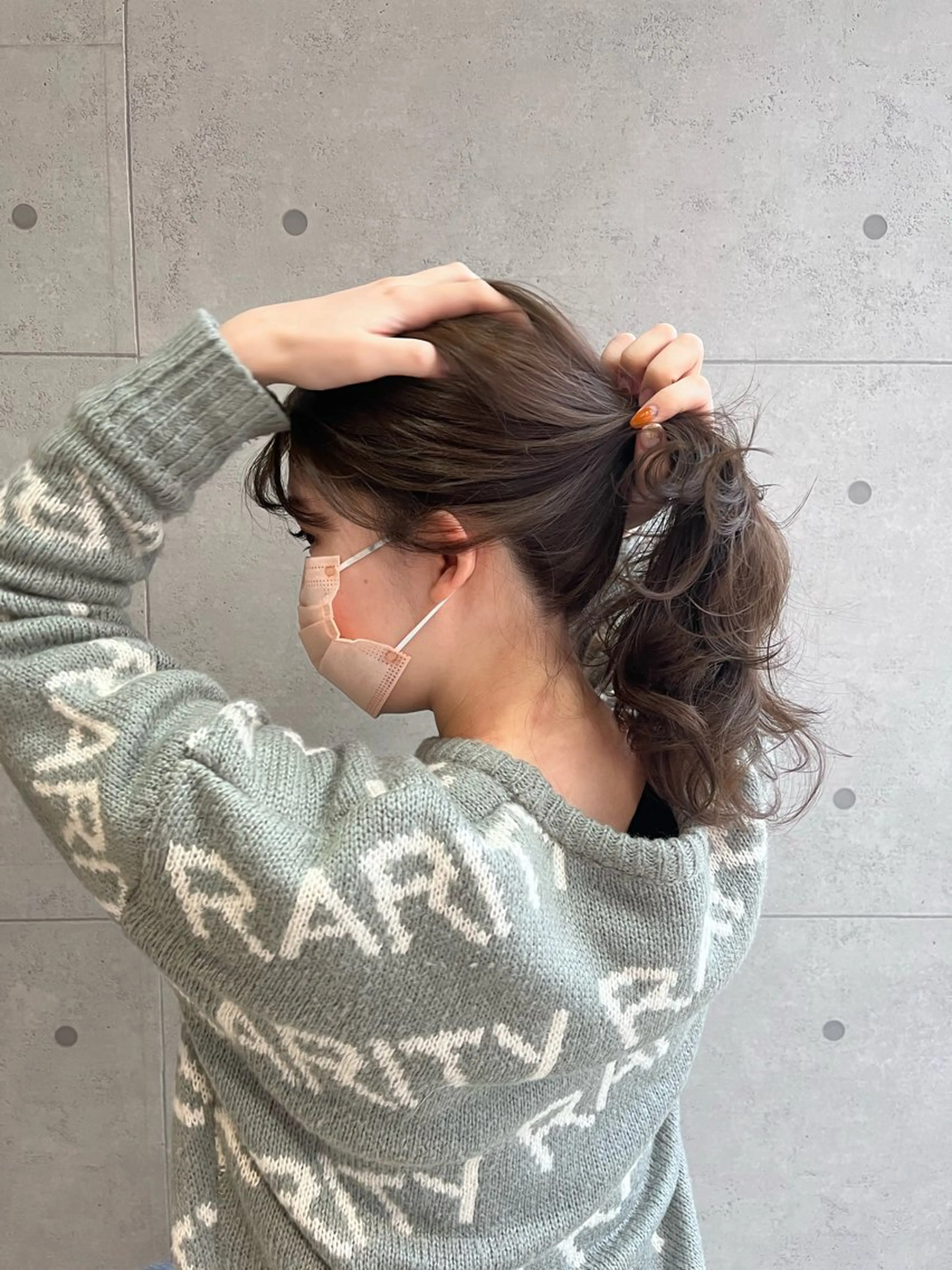 セミロング レイヤーカット 下石怜子/レイヤー/ 透明感カラーのヘアスタイル