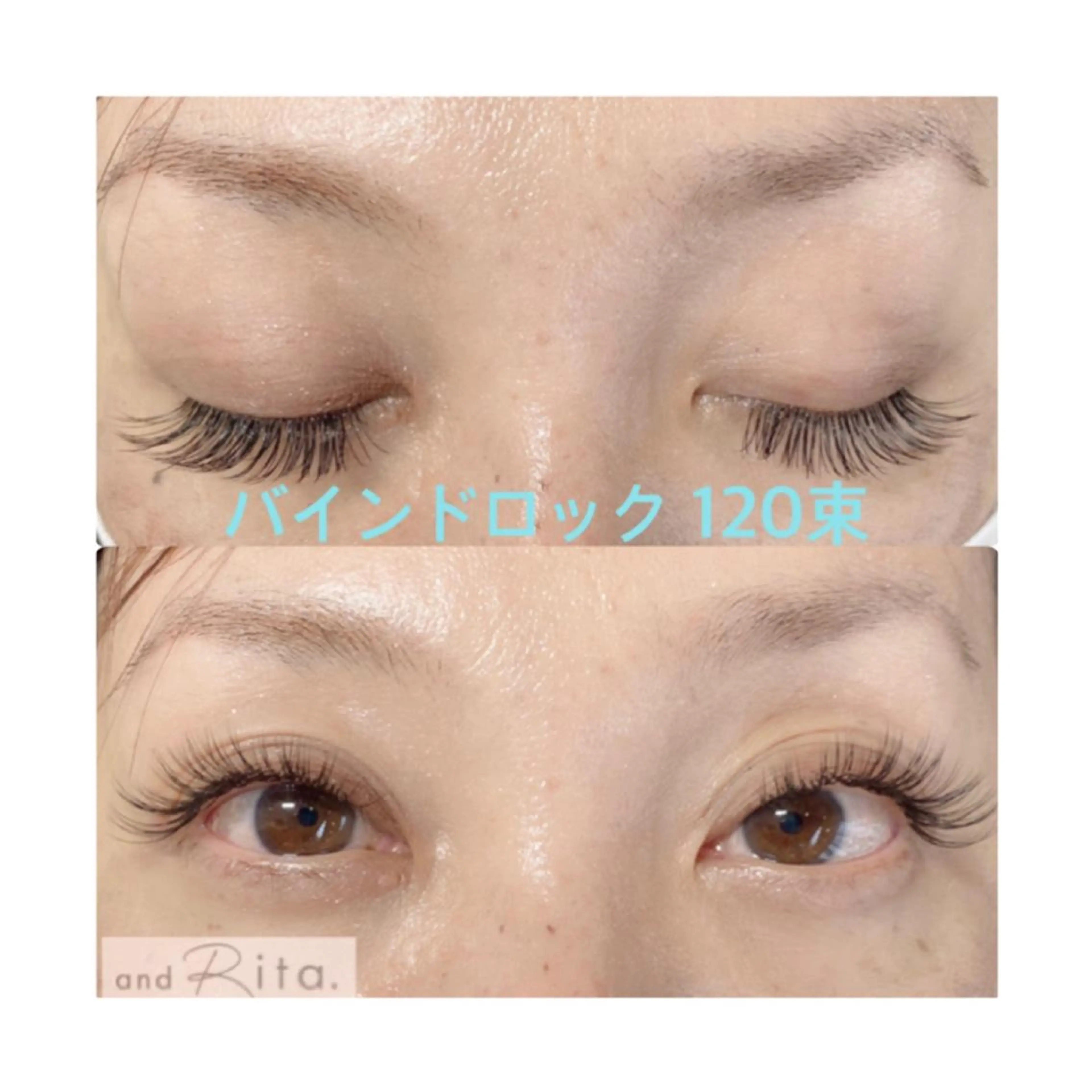 マツエク・マツパ バインドロック Cカール 目尻長め and Rita 蒲生店所属・andRita蒲生店 kanouのマツエク・マツパデザイン