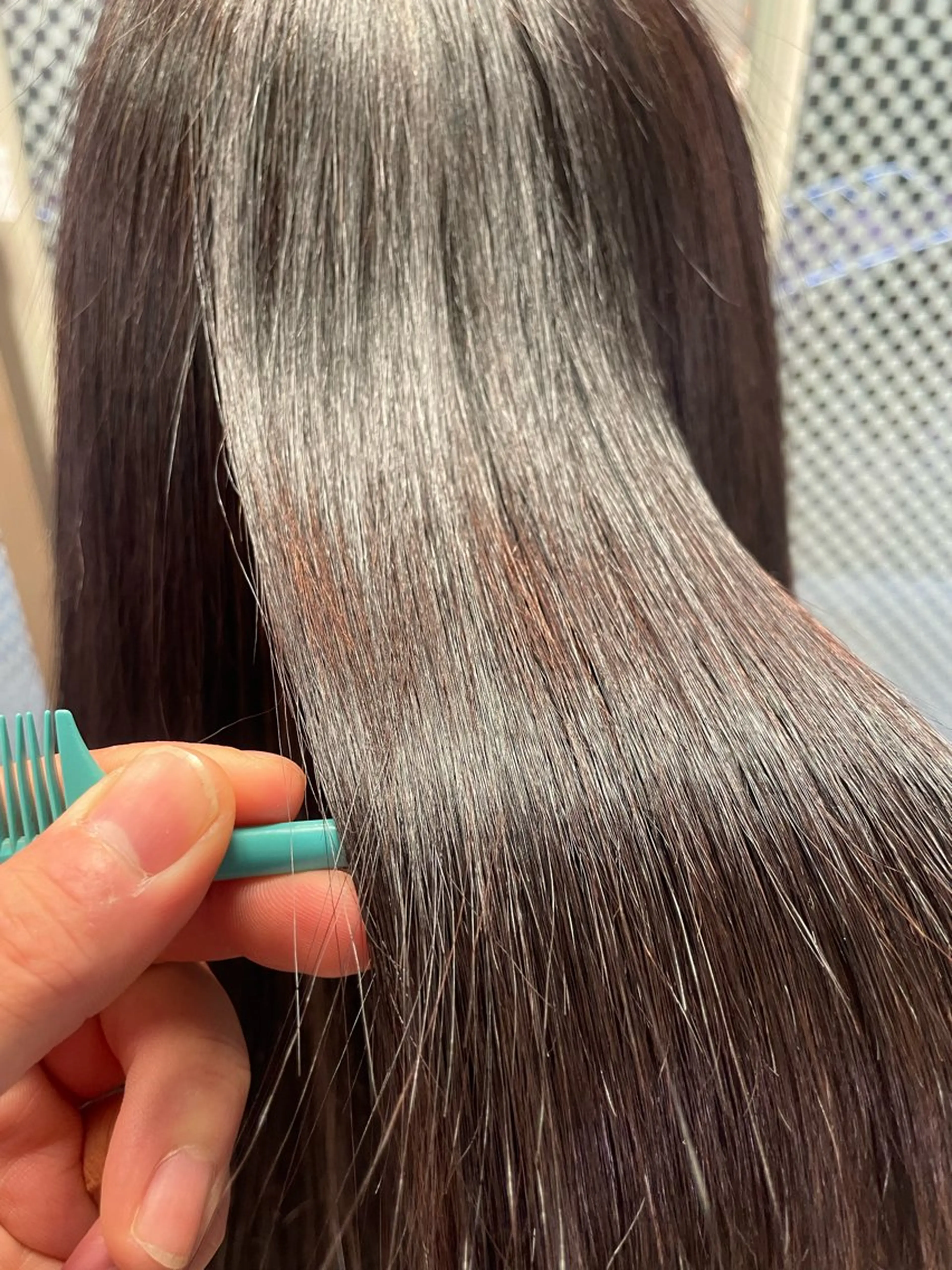 ロング カット 縮毛矯正 トリートメント 前田圭哉／ストレート ／艶髪／艶カラーのヘアスタイル