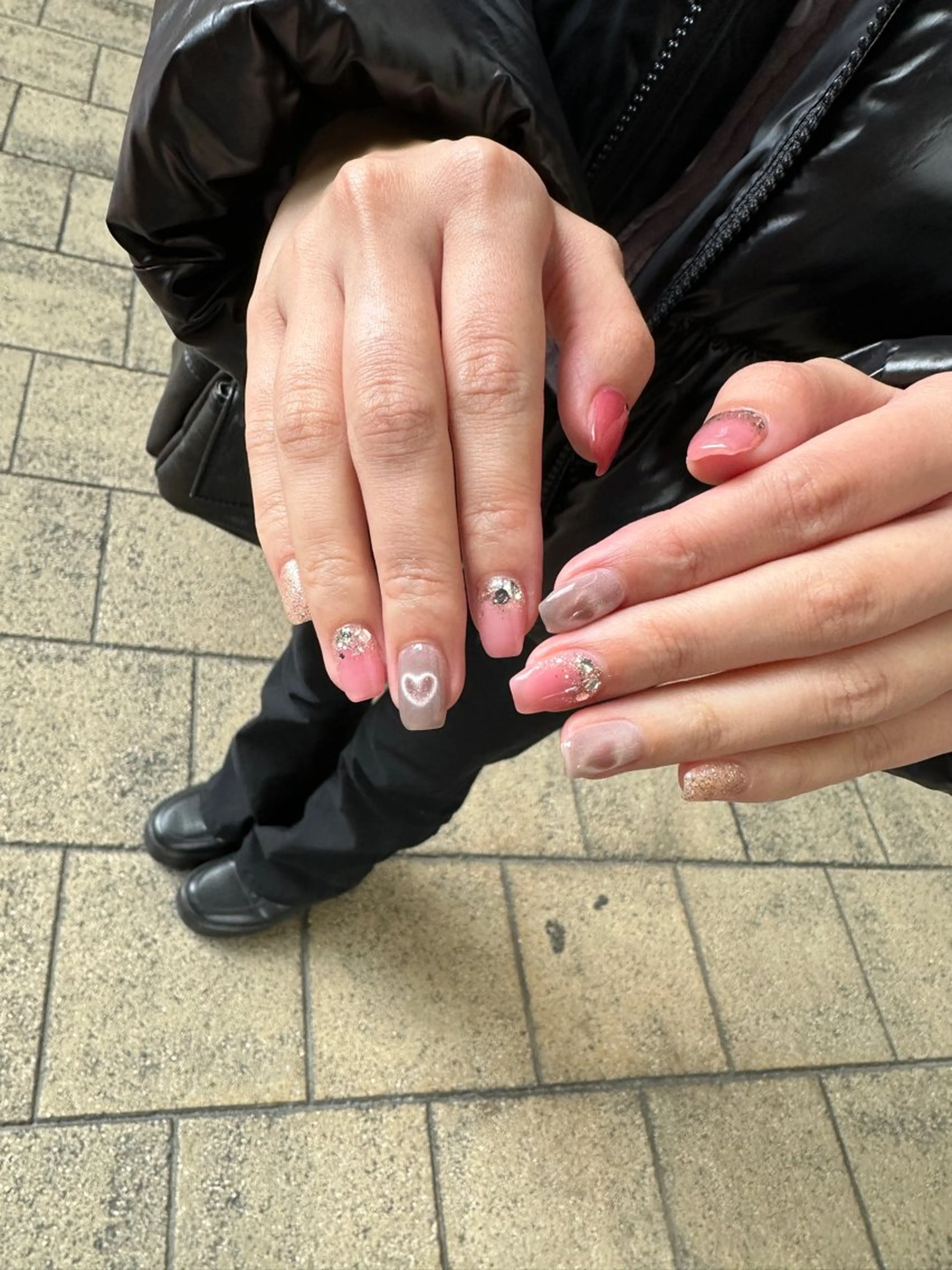 ネイル ハート nailsalon ∞ ﾐｶﾅﾙ ∞のネイルデザイン