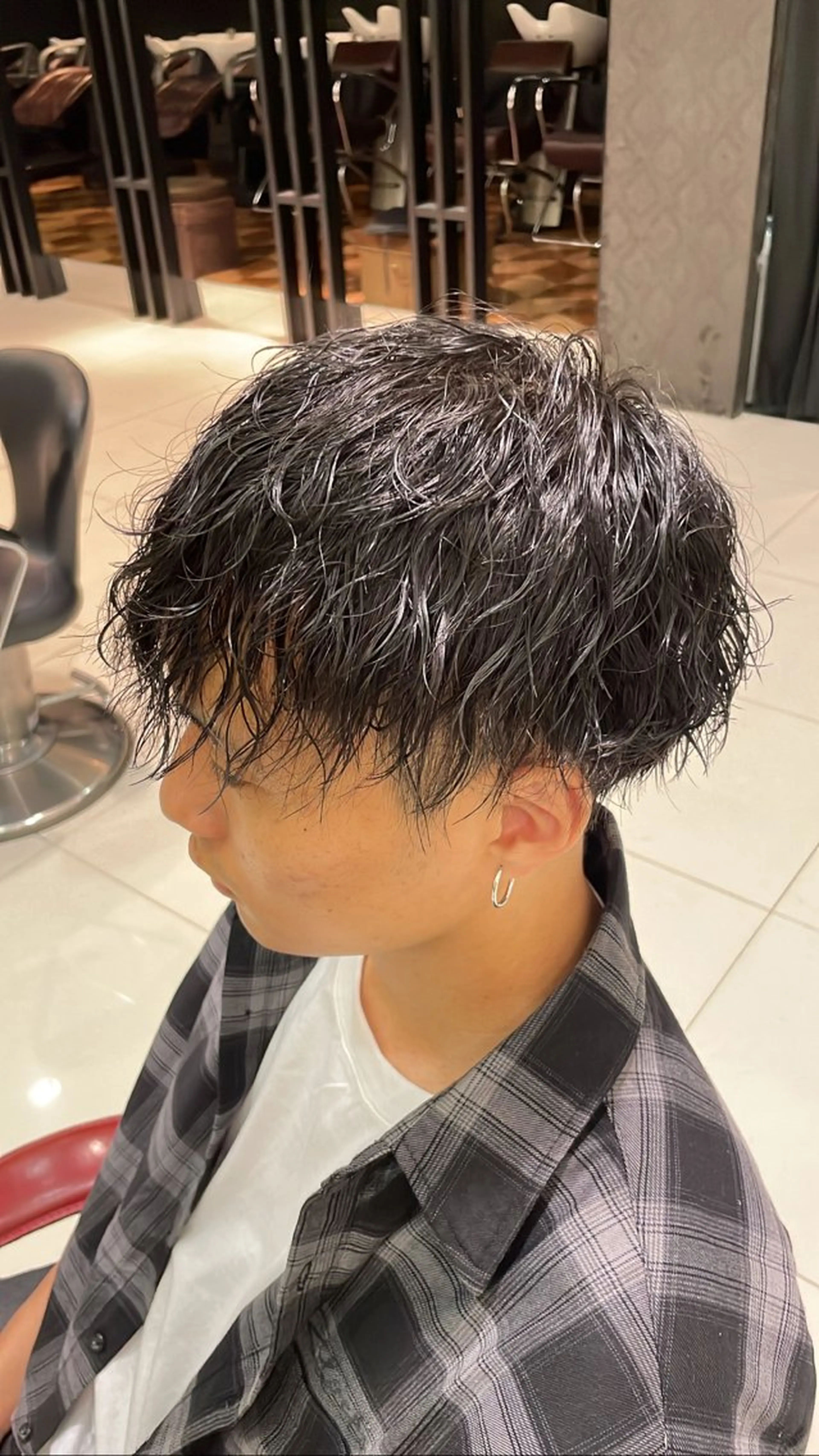 パーマ メンズ 中河 美裕のヘアスタイル