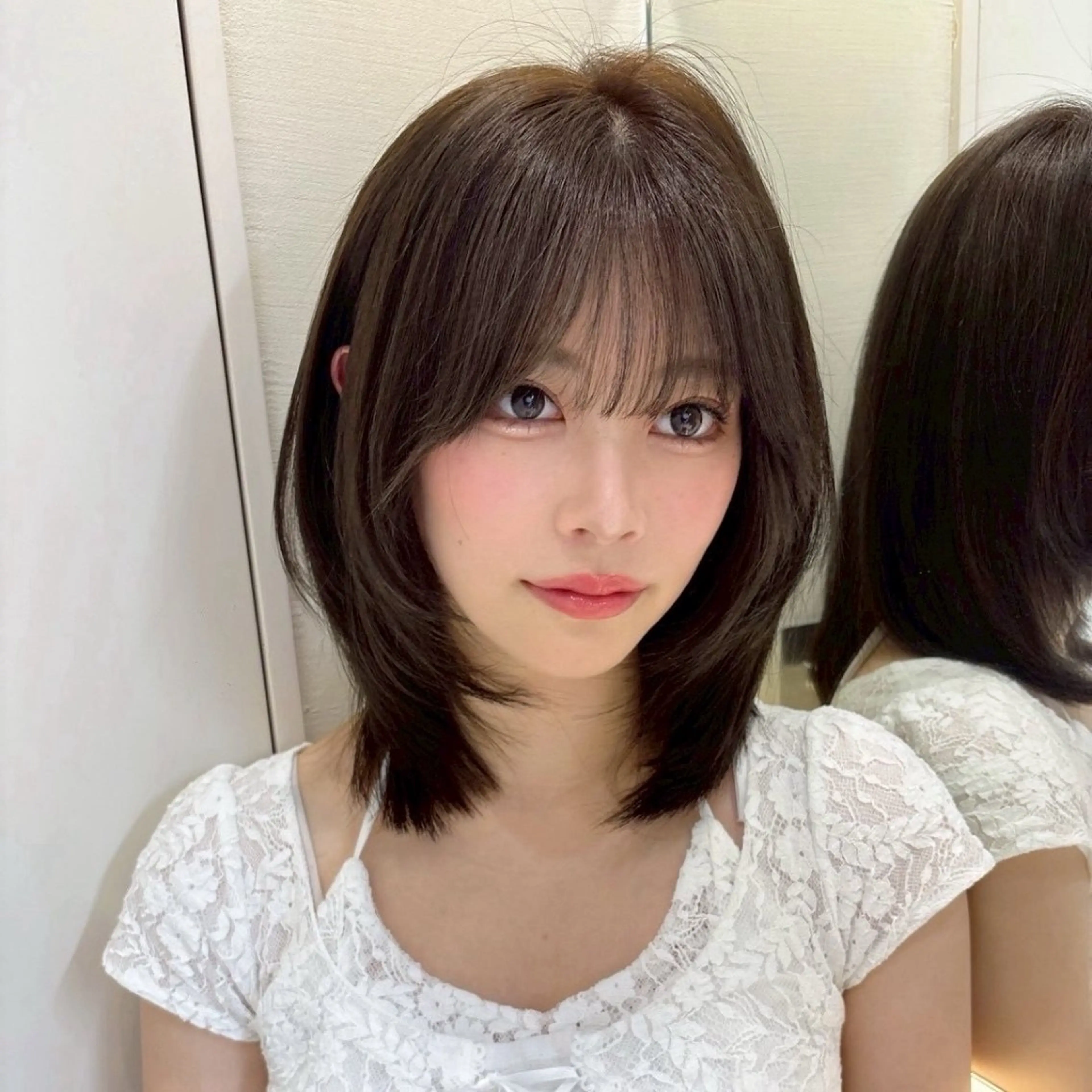 ミディアム カラー カット ヘアカラー トリートメント 💎髪質改善💎 LondMeliaのヘアスタイル