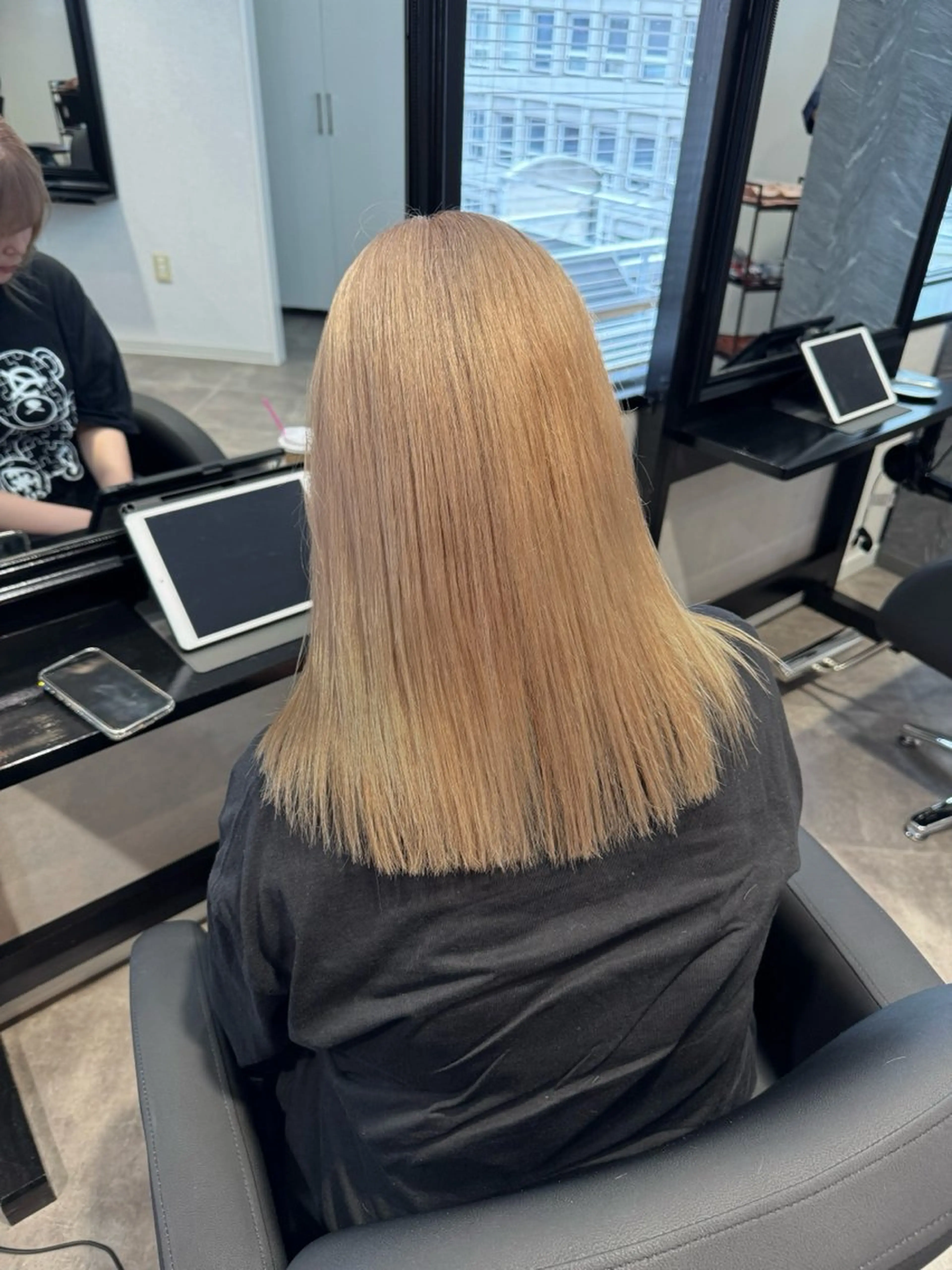 ミディアム カラー カット ヘアカラー ai 梅田/暖色カラーのヘアスタイル