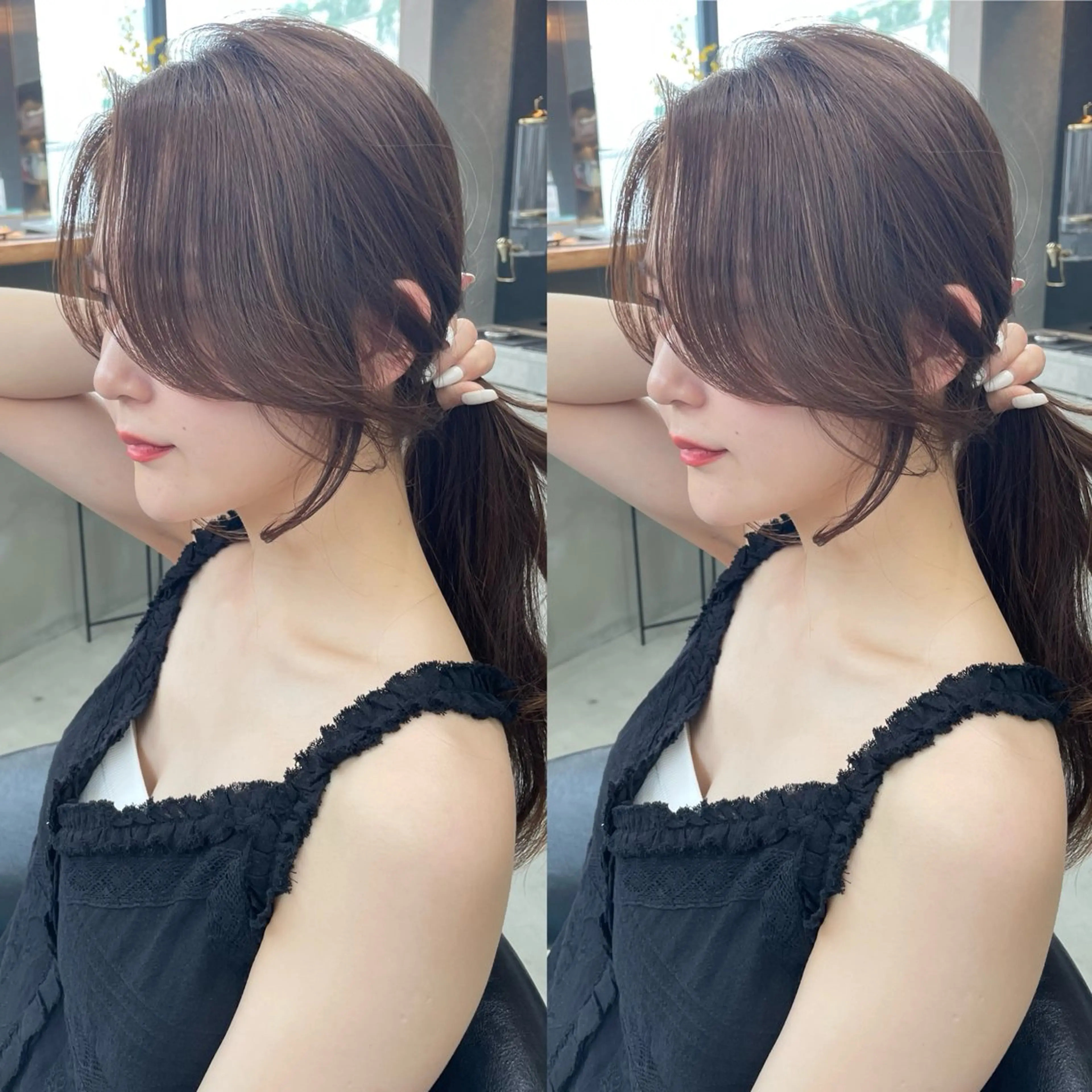 ロング カット ヘアカラー トリートメント 髪質改善/縮毛矯正/ 韓国ヘア/矢野のヘアスタイル