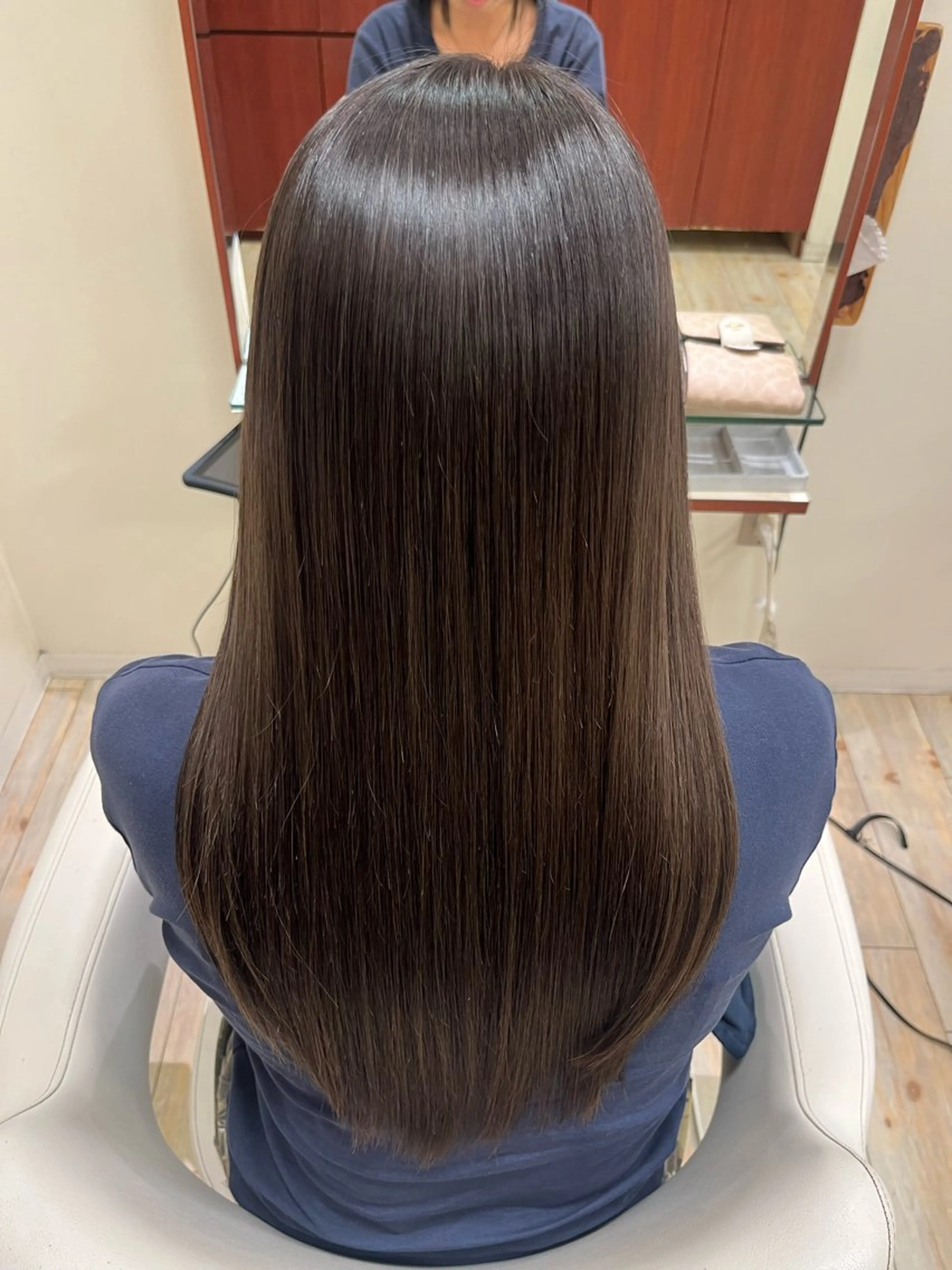 ロング カラー 酸性ストレート モデル様募集中🤍 rukaのヘアスタイル