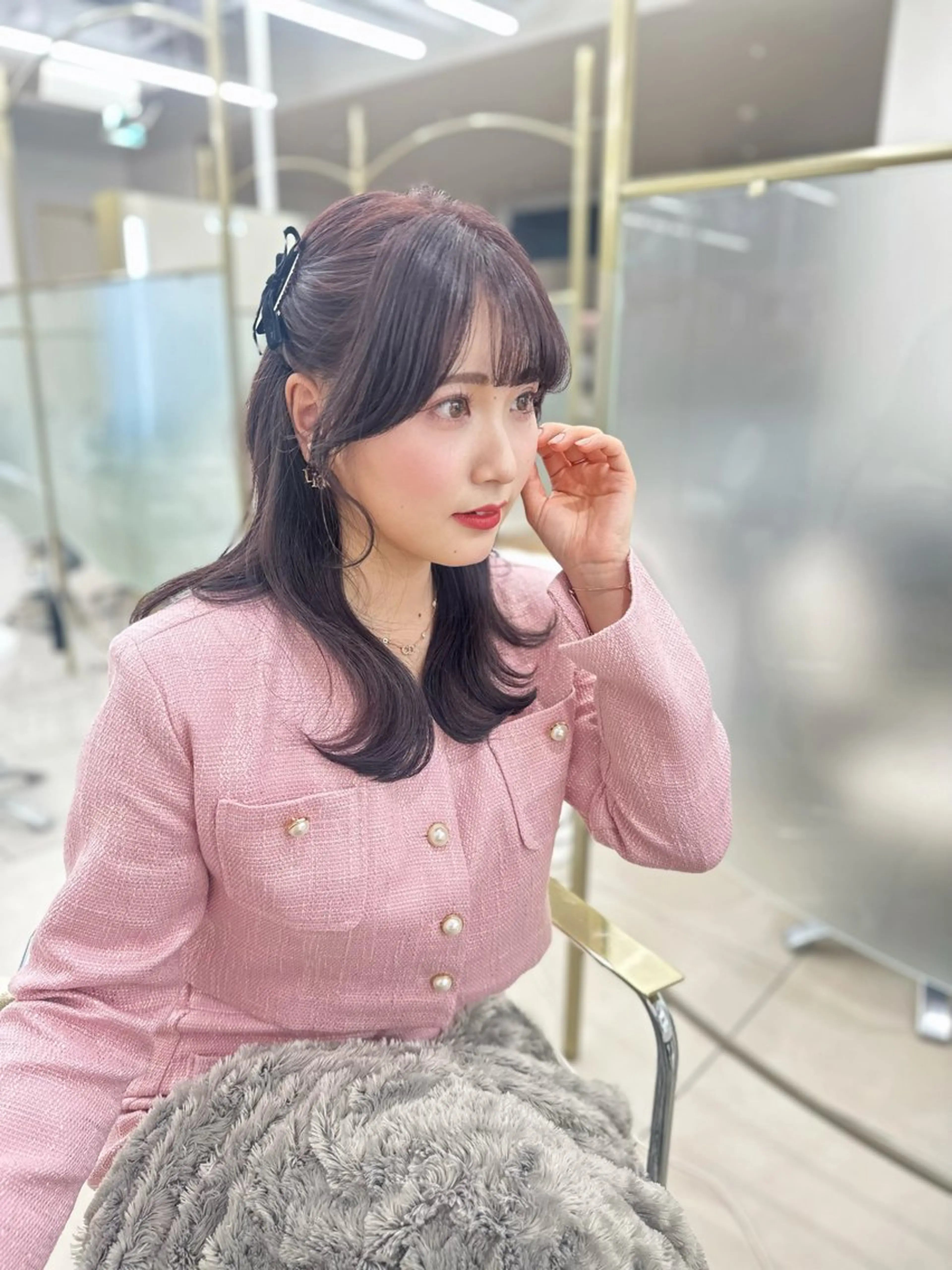 【2月限定！】🪽プレミアムケアカラー➕似合わせ顔まわり前髪カット➕ケアトリートメント✂️✨クーポンの写真