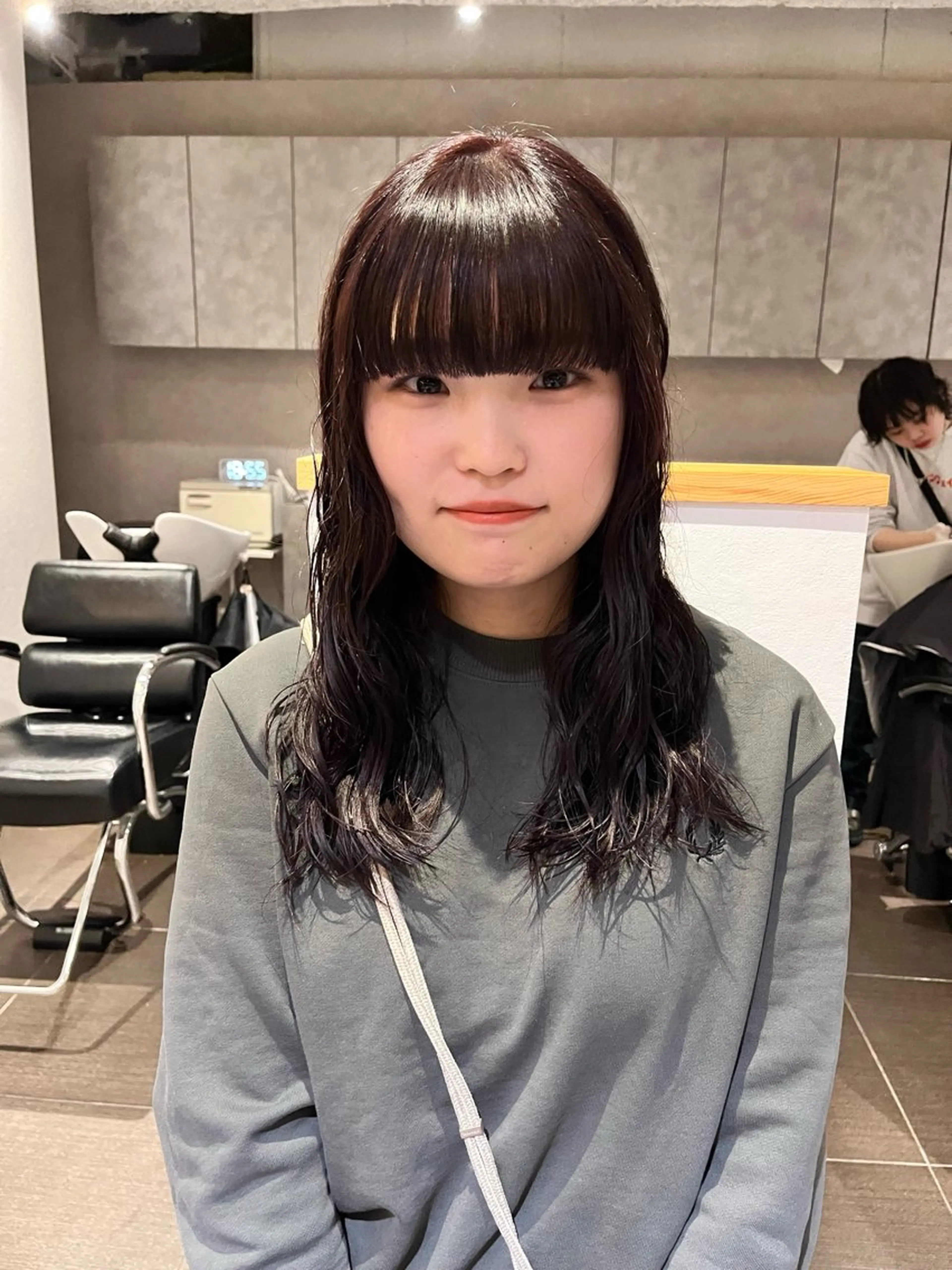 ロング カラー パーマ ブラウンカラー ピンクカラー ピンクブラウン カット ヘアカラー パーマ ショート/パーマ/ カラー/FUKOのヘアスタイル