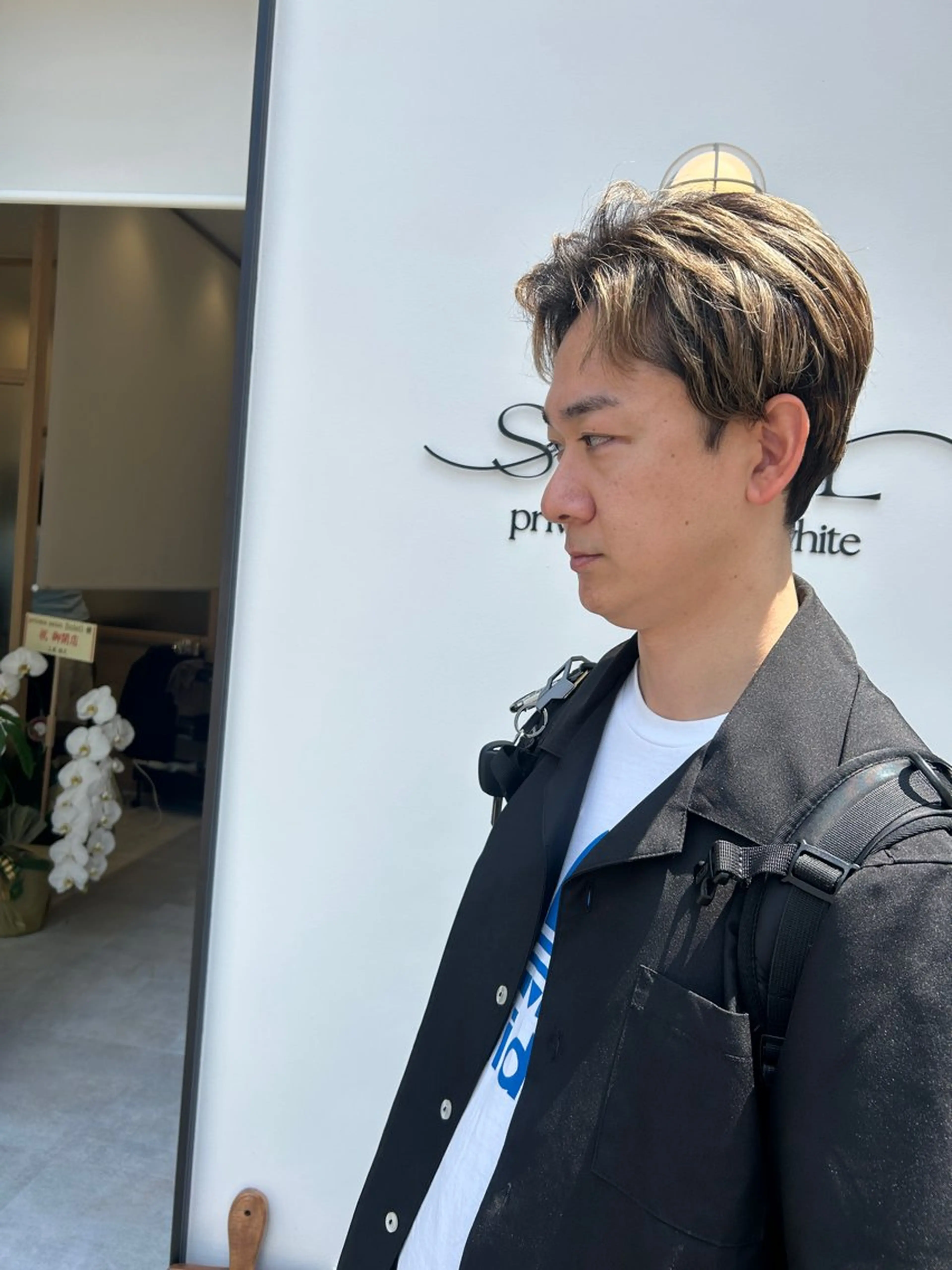ショート メンズ メンズブリーチ 髪質改善 カット 久木原 ゆりのヘアスタイル