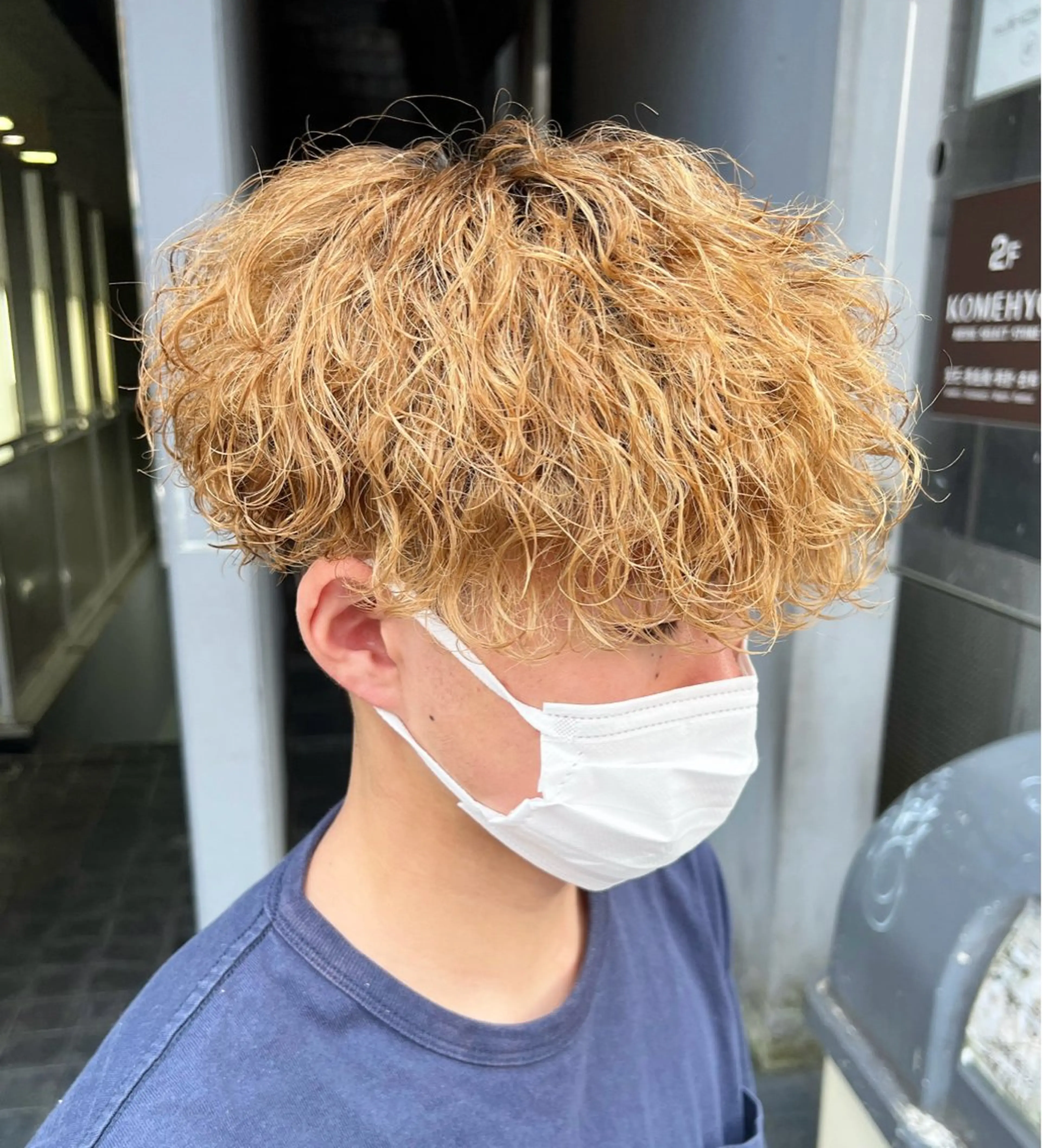 ショート パーマ メンズ カット パーマ 中野 雅人のヘアスタイル