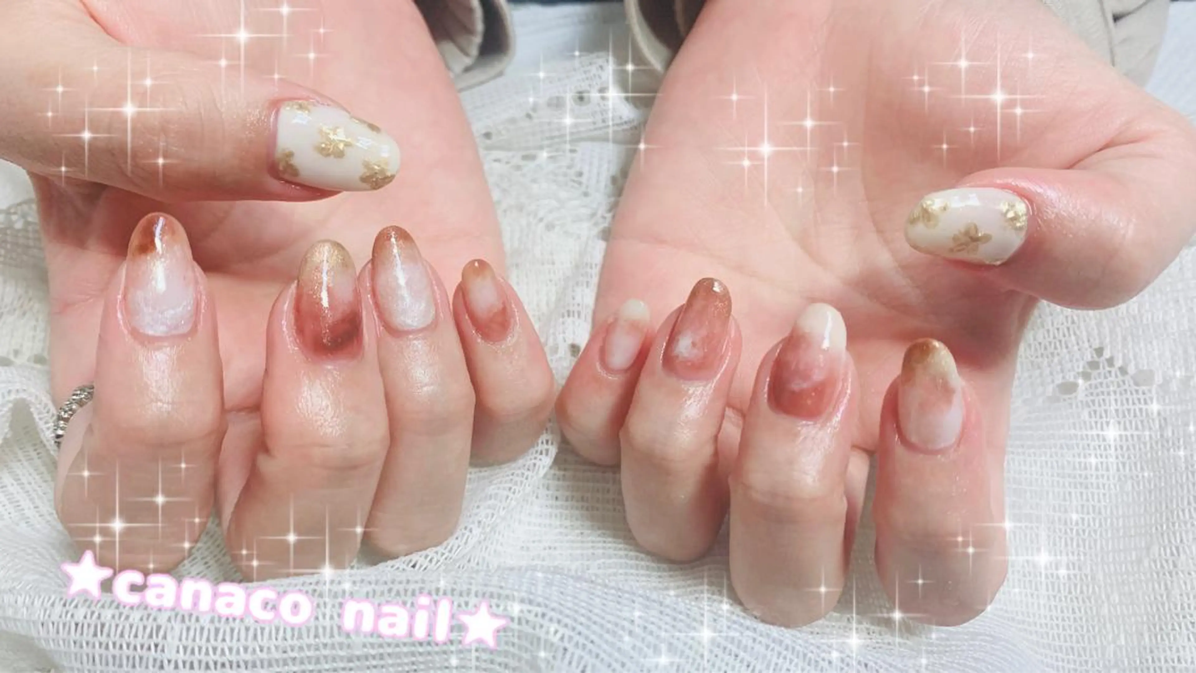 ネイル アートネイル 成人式 ジェルネイル ニュアンスネイル パラジェル ハンドネイル ハンドケア ベテランネイル cnc  nailのネイルデザイン