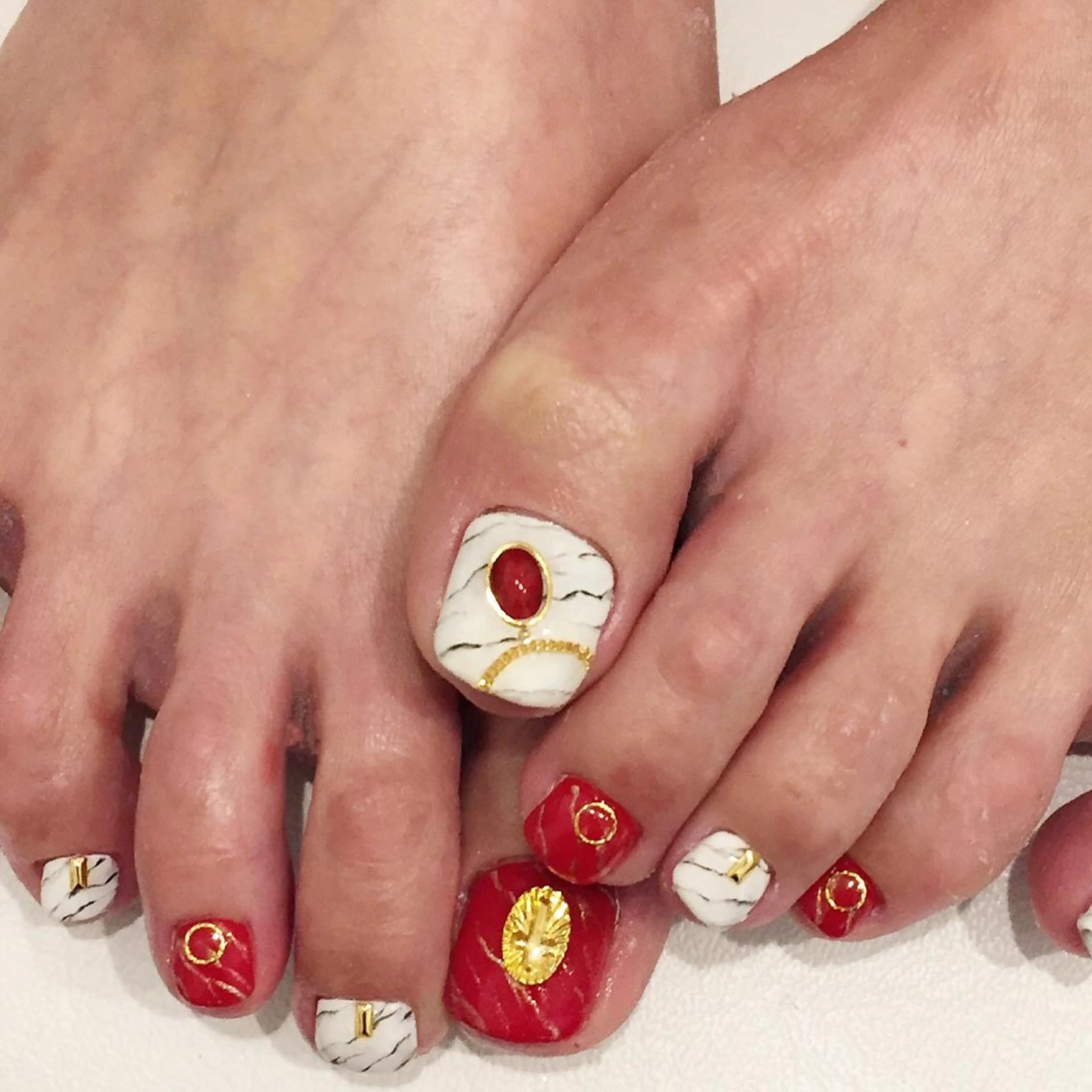 ネイル フットネイル ジェルネイル 東 千夏のネイルデザイン