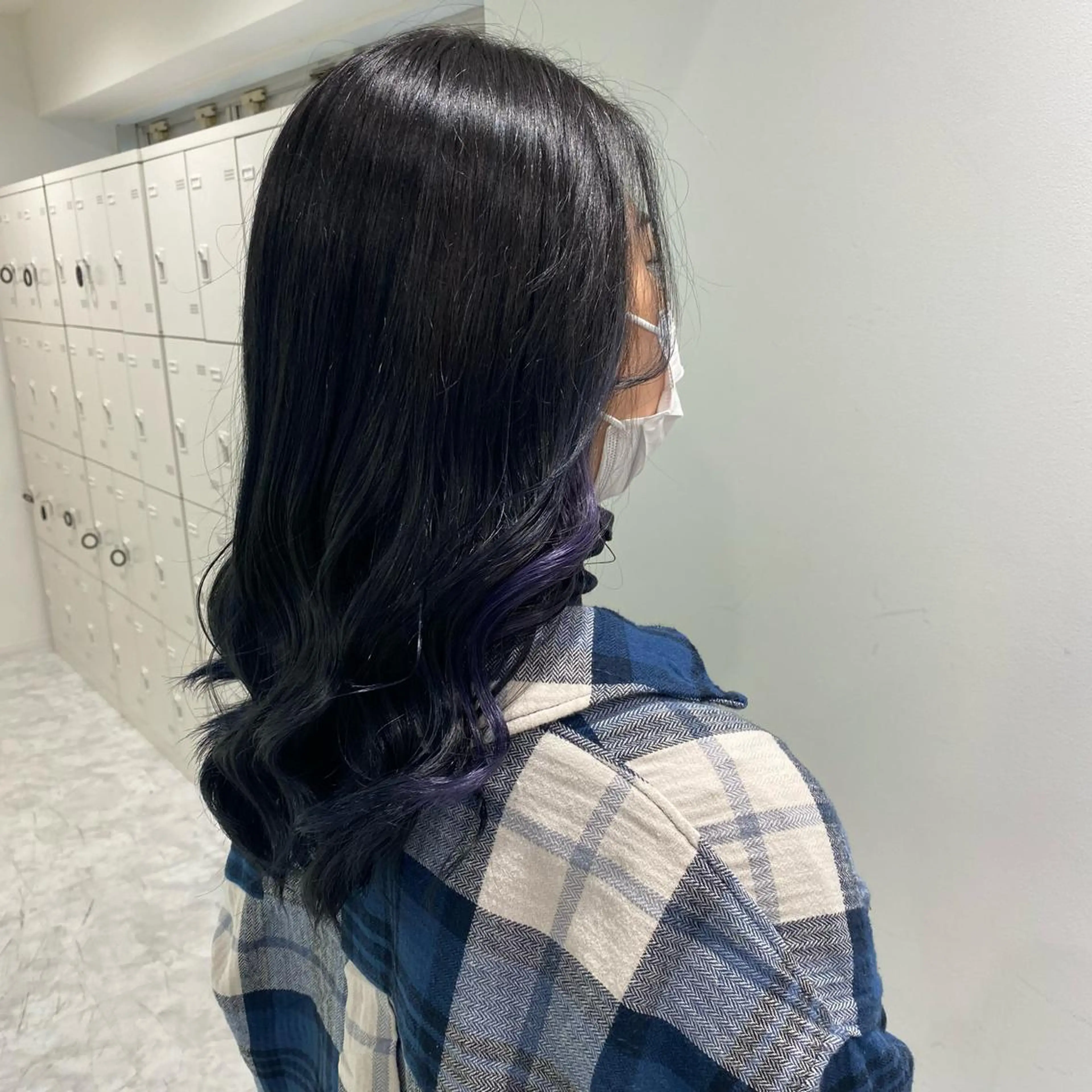 セミロング カラー パーマ ヘアアレンジ メンズ キッズ ネイル マツエク・マツパ イヤリングカラー バイオレットカラー Lumo所属・💖横浜ブリーチなし 💖MIHOのヘアスタイル